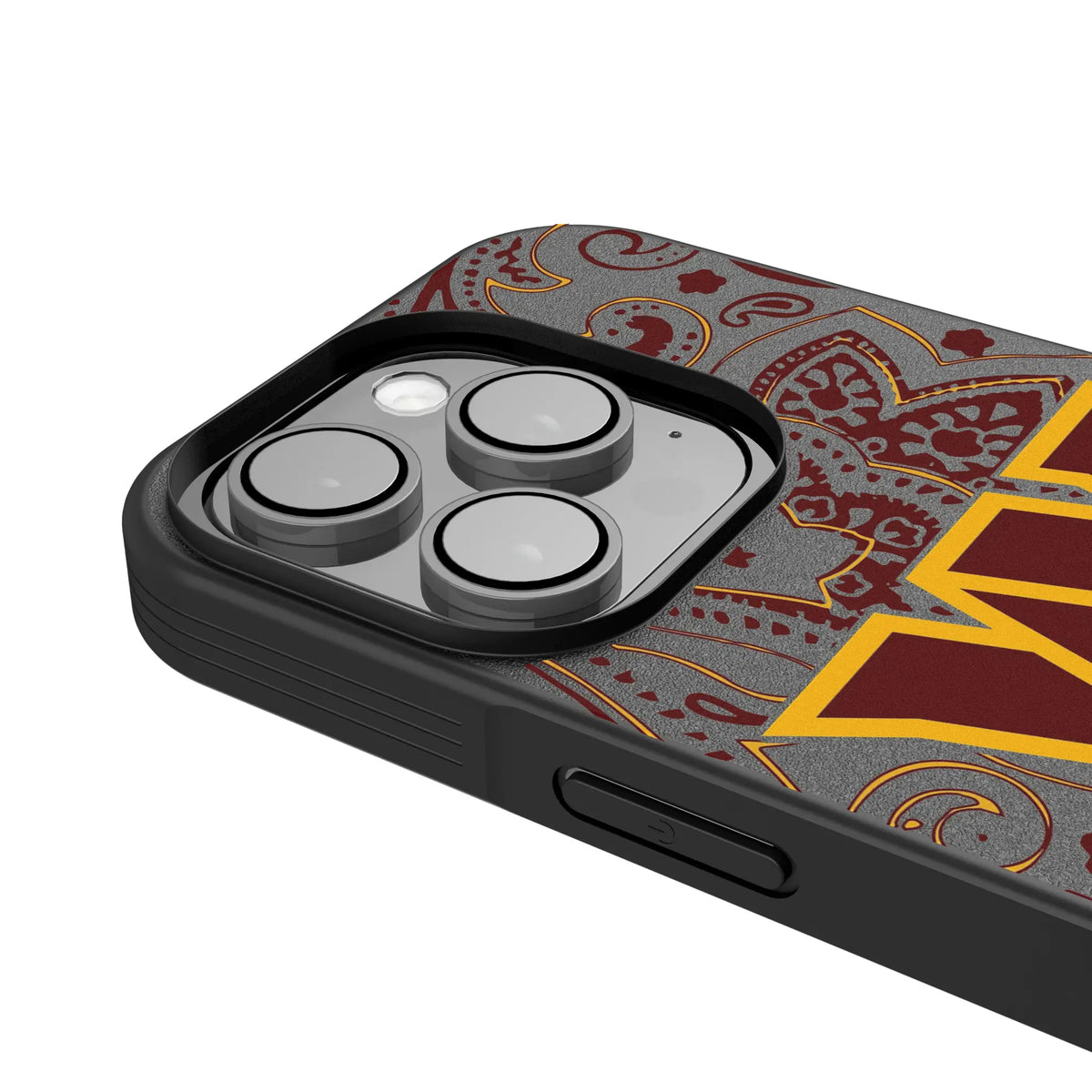 Washington Commanders Paisley iPhone Bump Phone Case for Apple iPhone - Detail