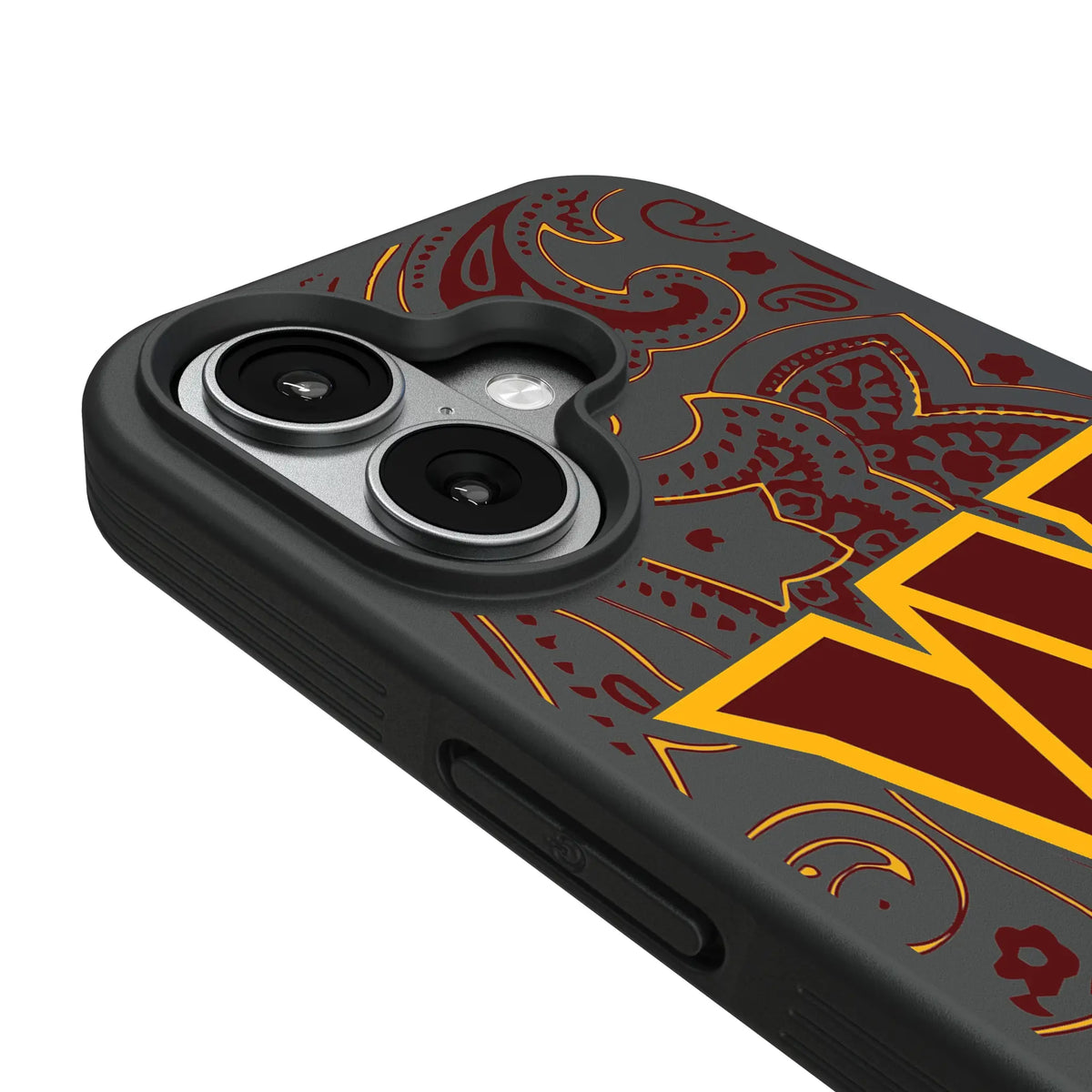 Washington Commanders Paisley iPhone Bump Phone Case for Apple iPhone - Detail#Device_iPhone 17