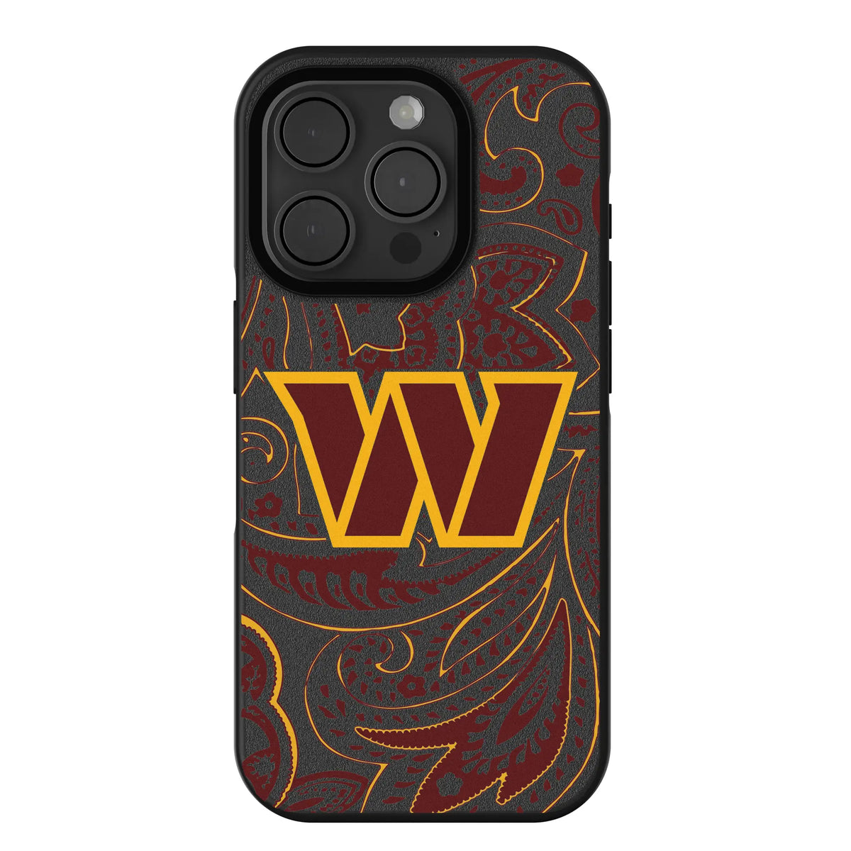 Washington Commanders Paisley iPhone Bump Phone Case for Apple iPhone