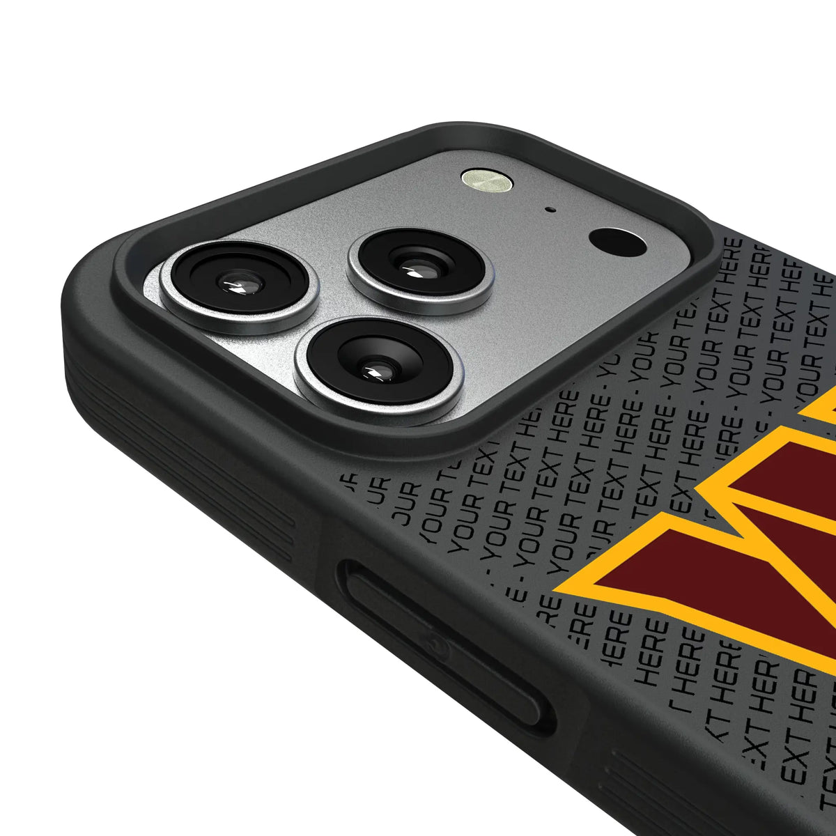 Washington Commanders Personalized EndZone Plus iPhone Bump Phone Case for Apple iPhone - Detail#Device_iPhone 17 Pro