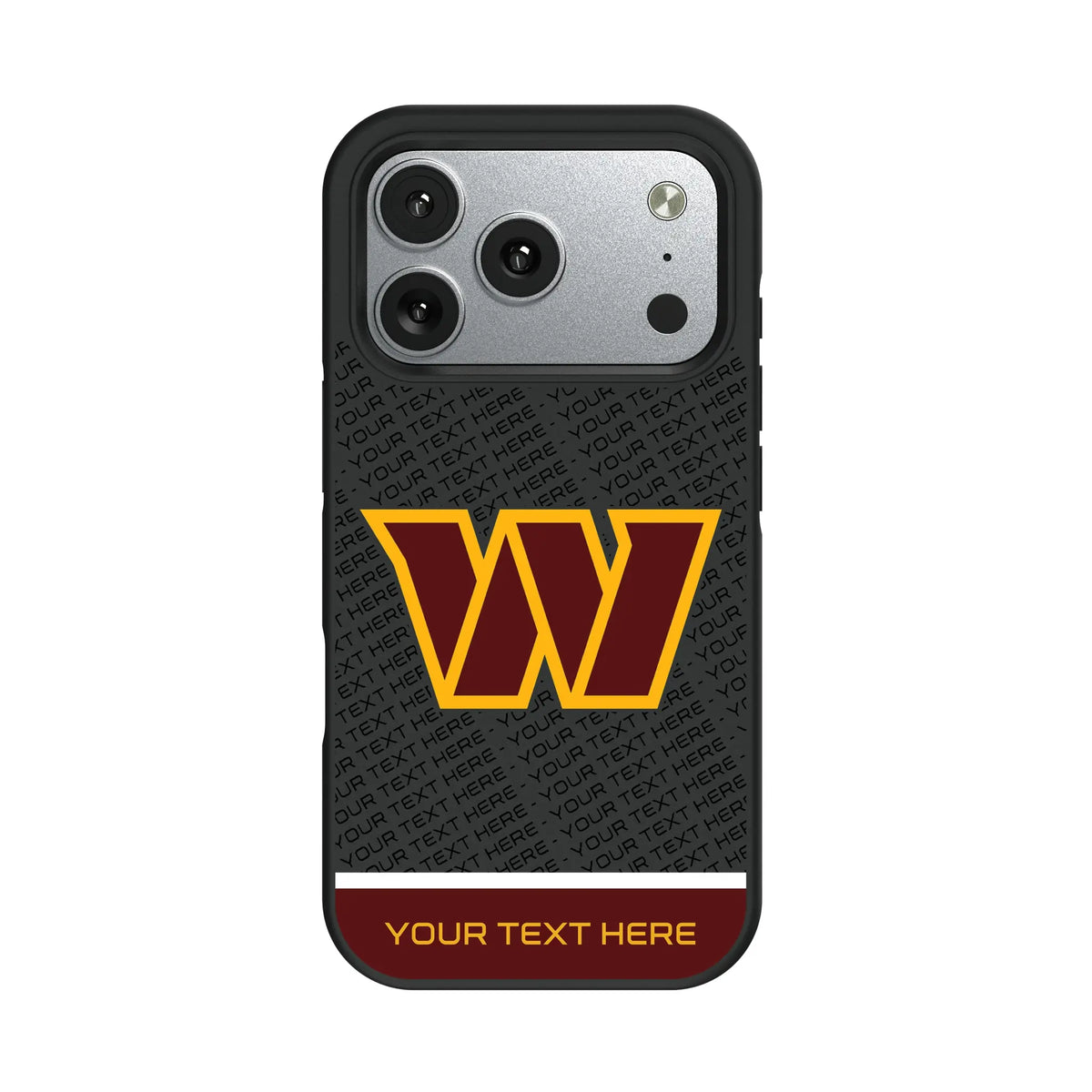 Washington Commanders Personalized EndZone Plus iPhone Bump Phone Case for Apple iPhone#Device_iPhone 17 Pro