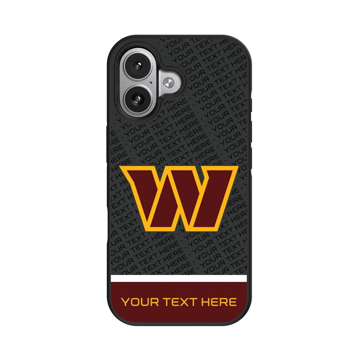 Washington Commanders Personalized EndZone Plus iPhone Bump Phone Case for Apple iPhone#Device_iPhone 17