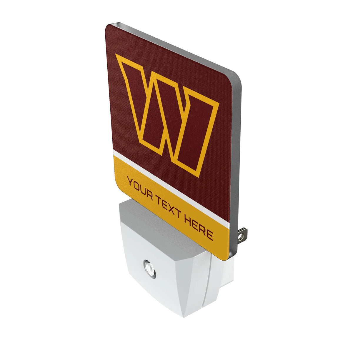 Washington Commanders Personalized Endzone Solid Night Light 2-Pack - Isometric View
