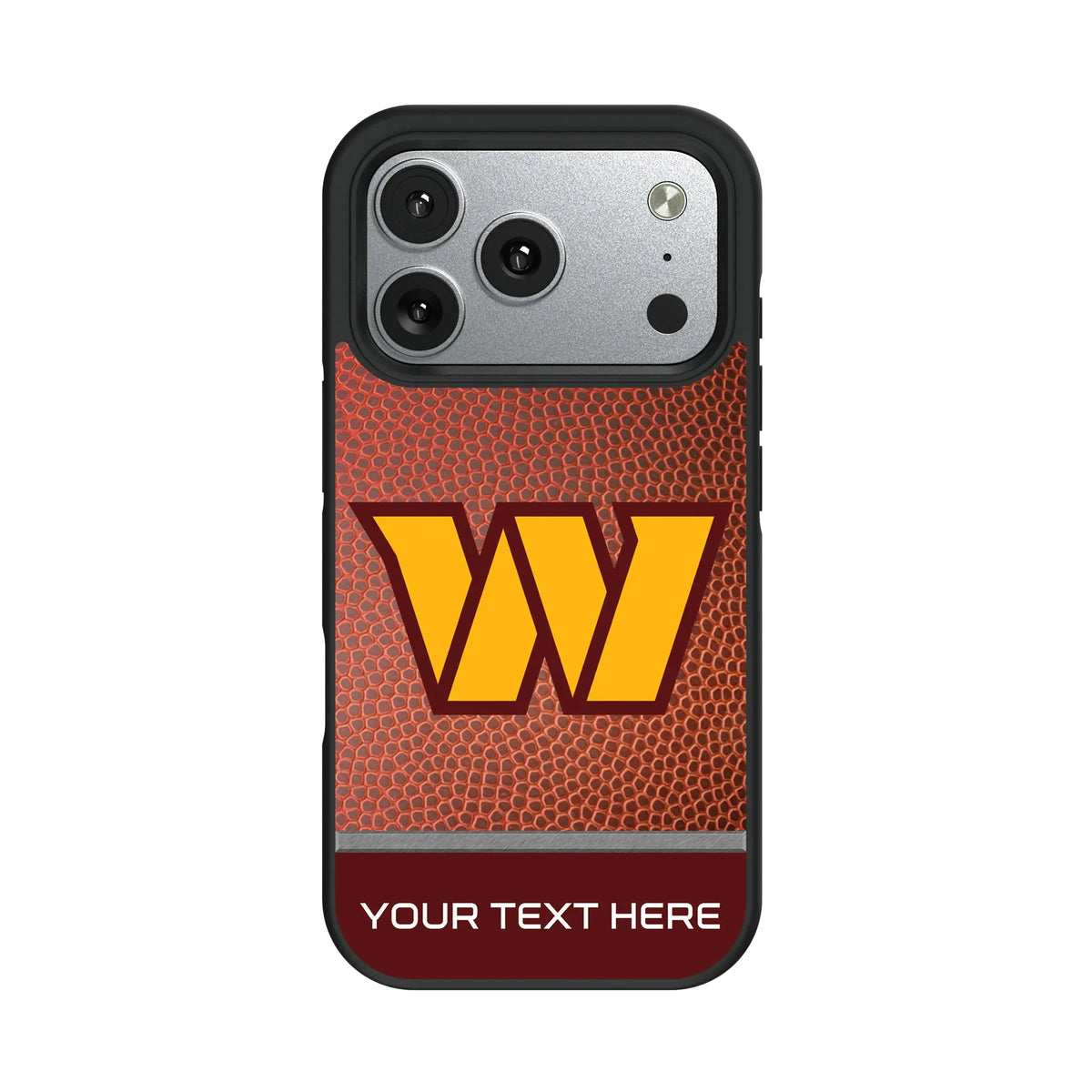 Washington Commanders Personalized Football iPhone Bump Phone Case for Apple iPhone#Device_iPhone 17 Pro