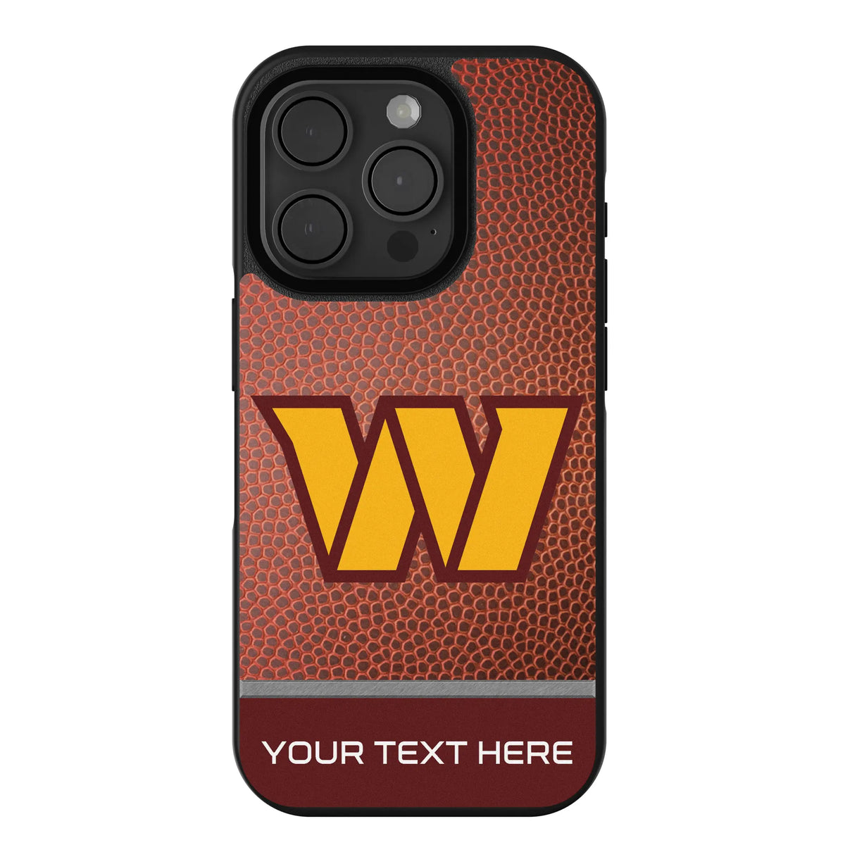 Washington Commanders Personalized Football iPhone Bump Phone Case for Apple iPhone