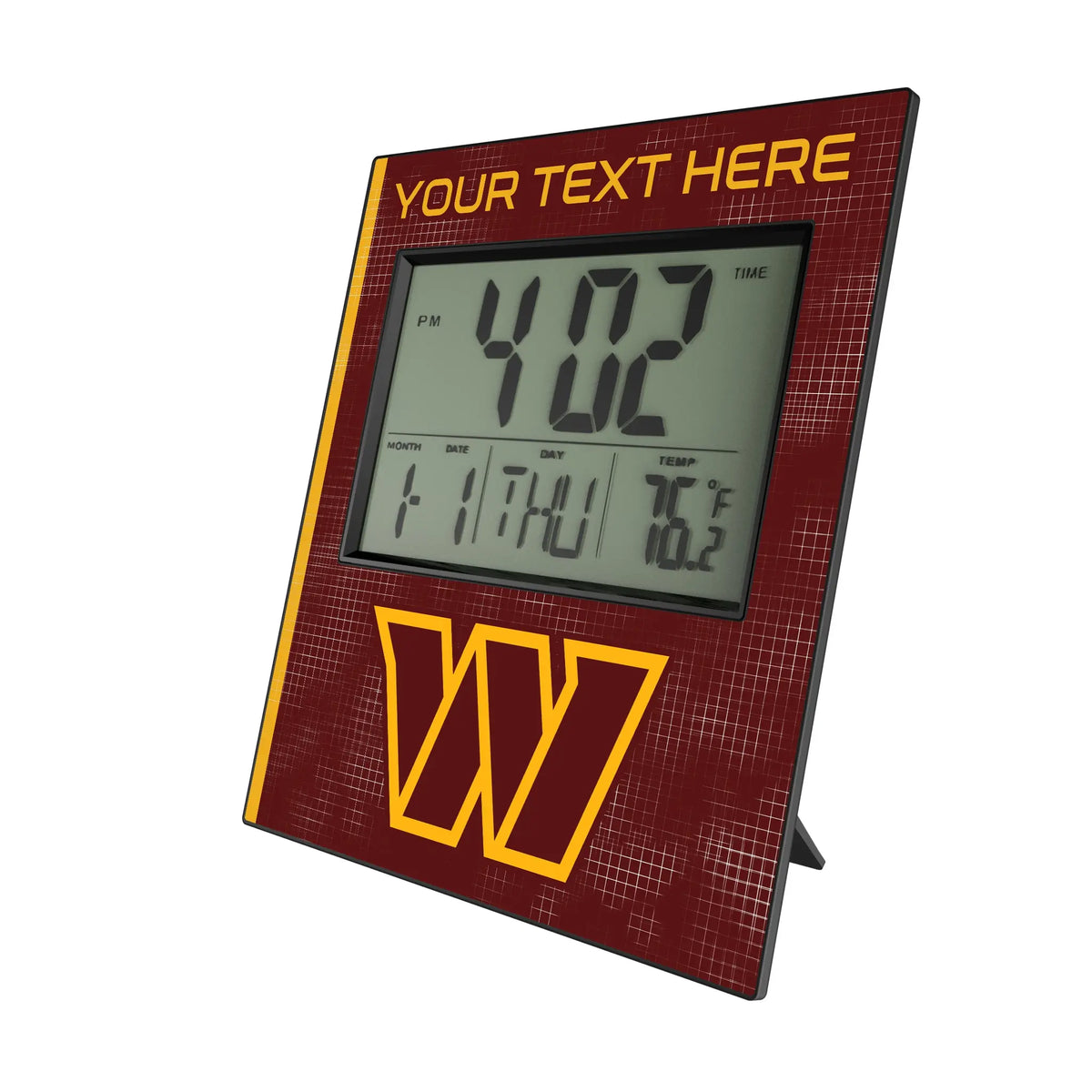 Washington Commanders Personalized Hatch Wall Clock