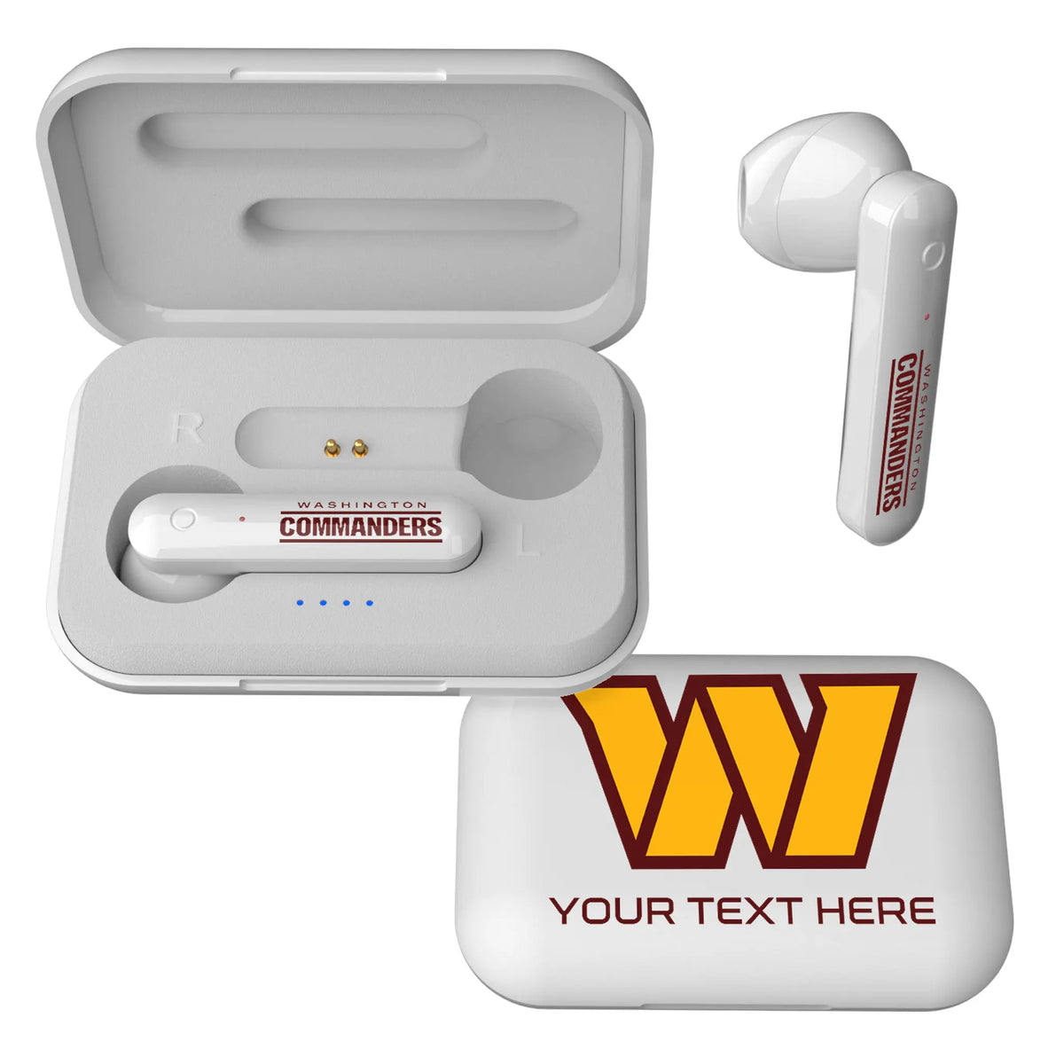 Washington Commanders Personalized Insignia Wireless TWS Earbuds