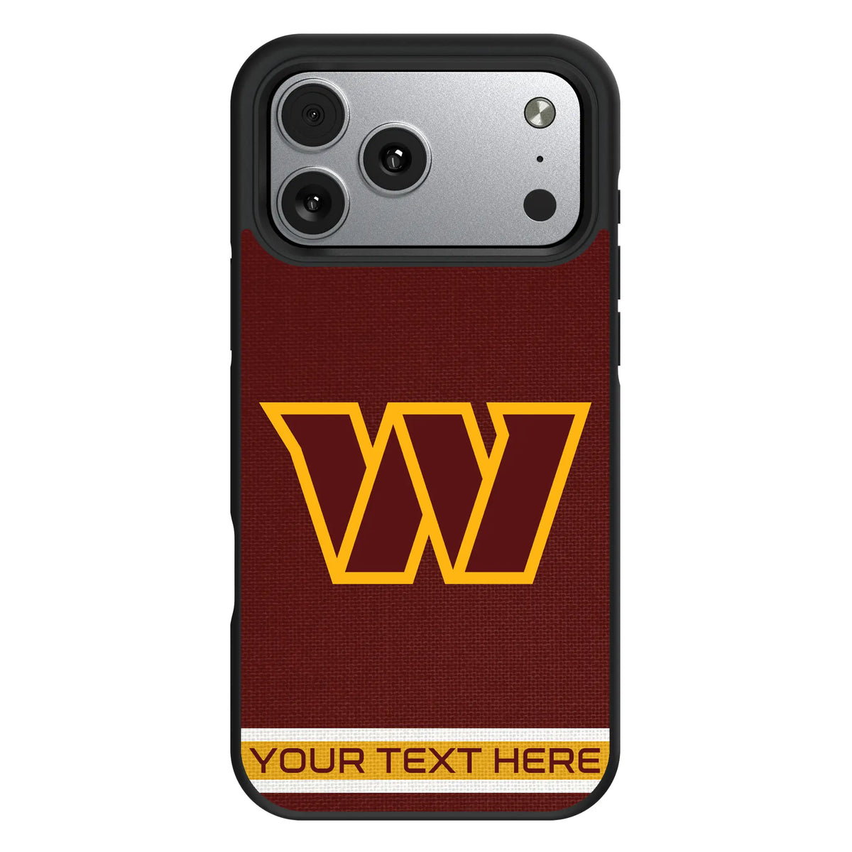 Washington Commanders Personalized Stripe iPhone Bump Phone Case for Apple iPhone#Device_iPhone 17 Pro Max