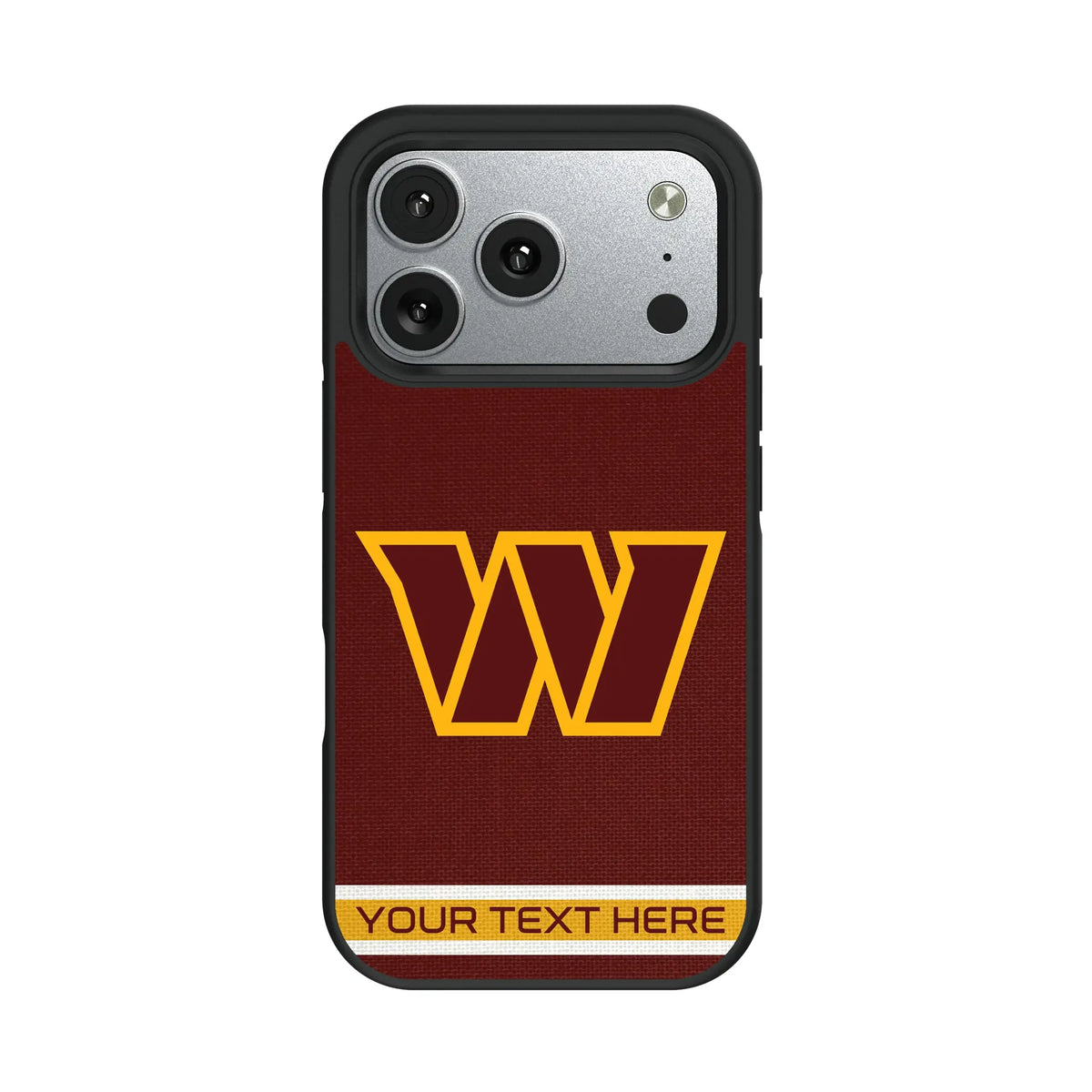 Washington Commanders Personalized Stripe iPhone Bump Phone Case for Apple iPhone#Device_iPhone 17 Pro