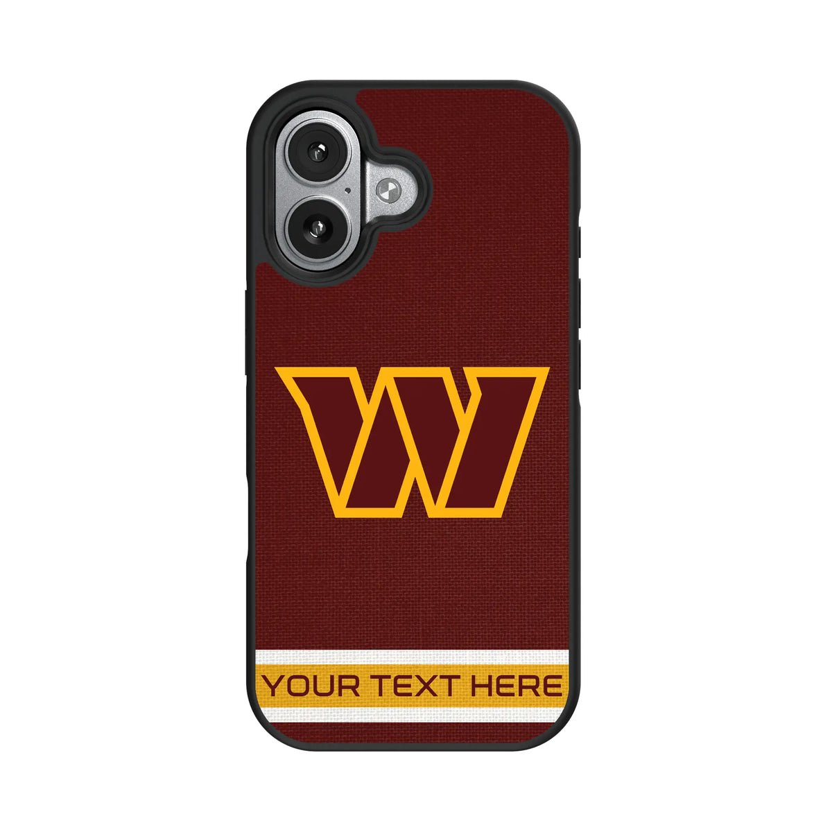 Washington Commanders Personalized Stripe iPhone Bump Phone Case for Apple iPhone#Device_iPhone 17