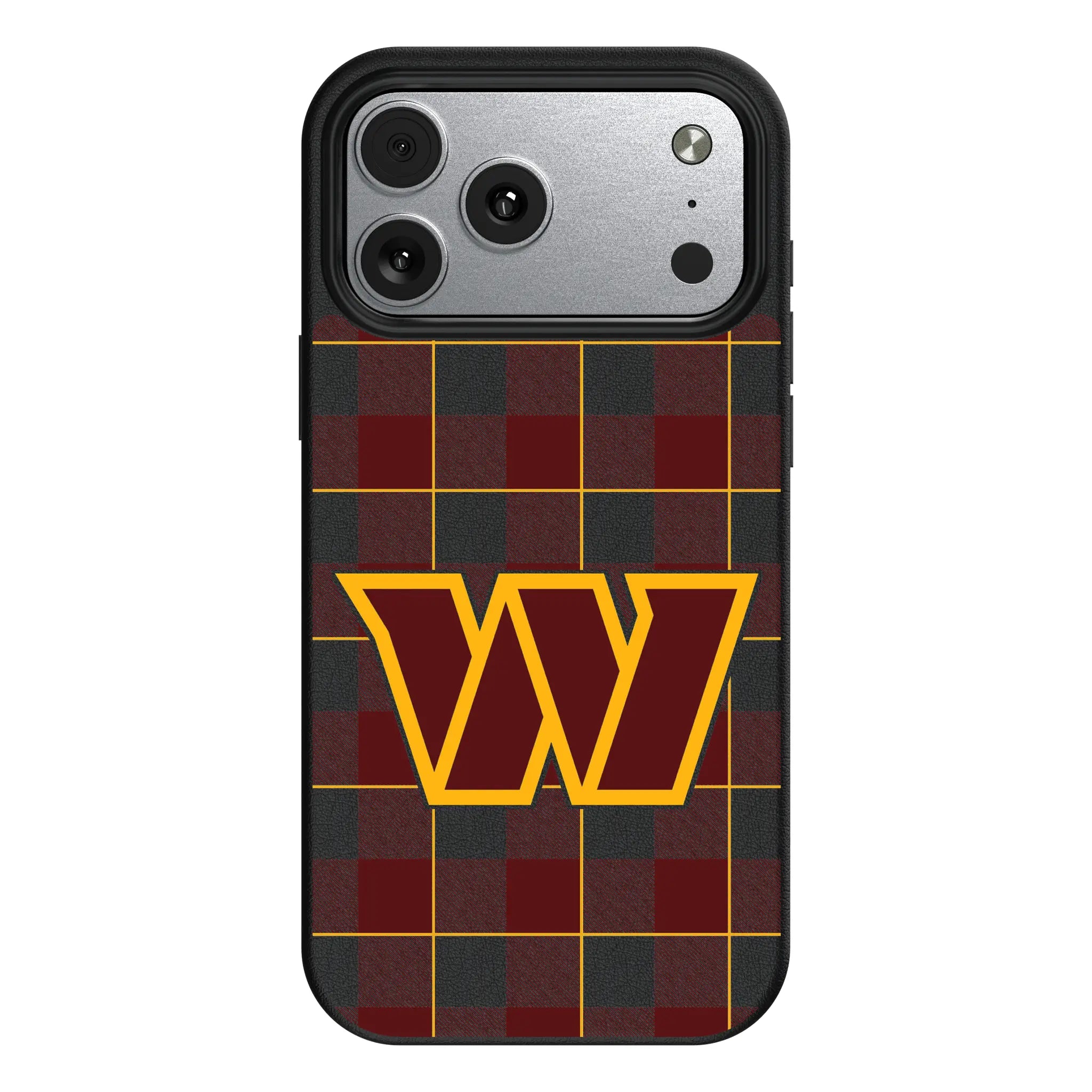 Washington Commanders Plaid iPhone MagSafe Compatible Phone Case for Apple iPhone#Device_iPhone 17 Pro Max