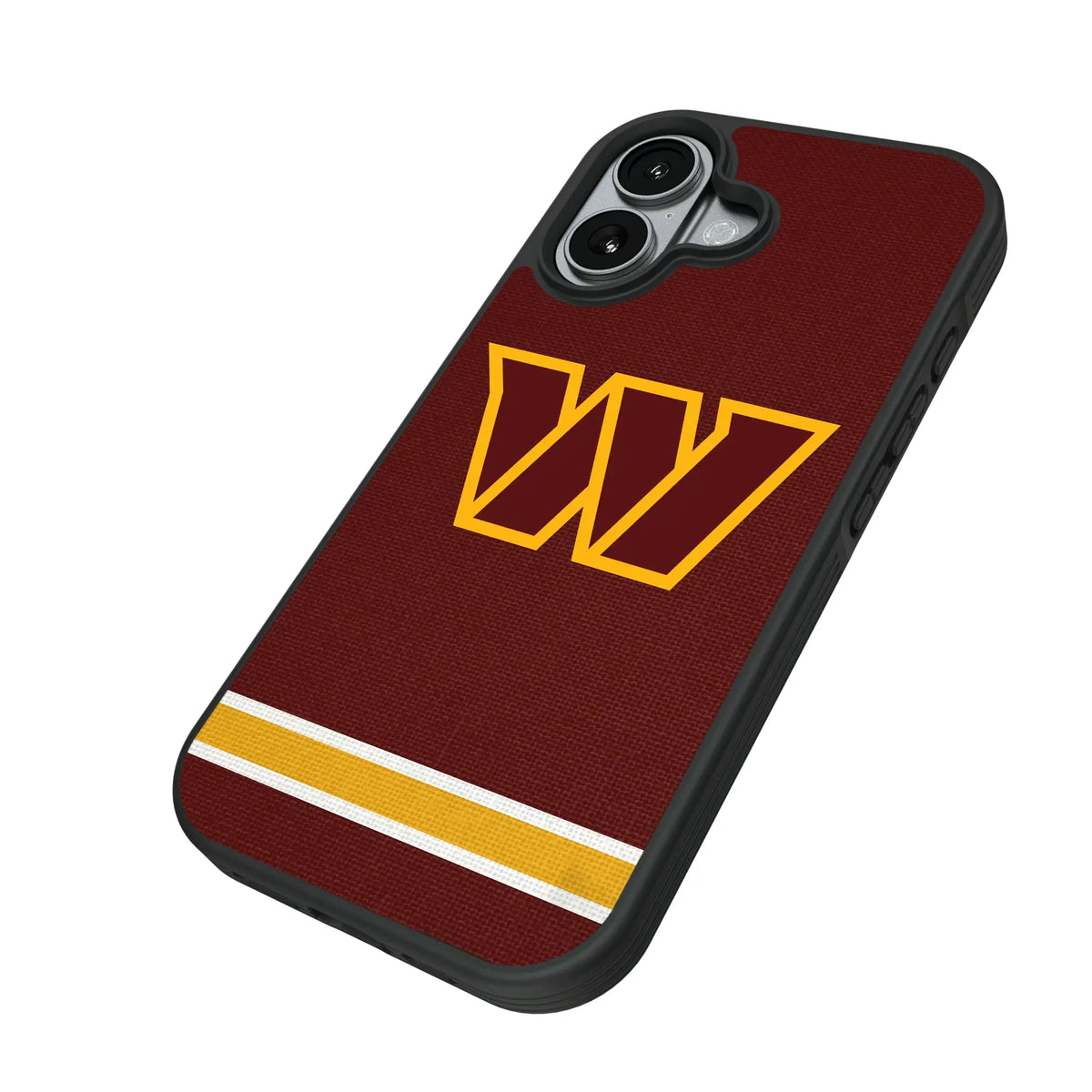 Washington Commanders Stripe iPhone Bump Phone Case for Apple iPhone - Isometric View#Device_iPhone 17