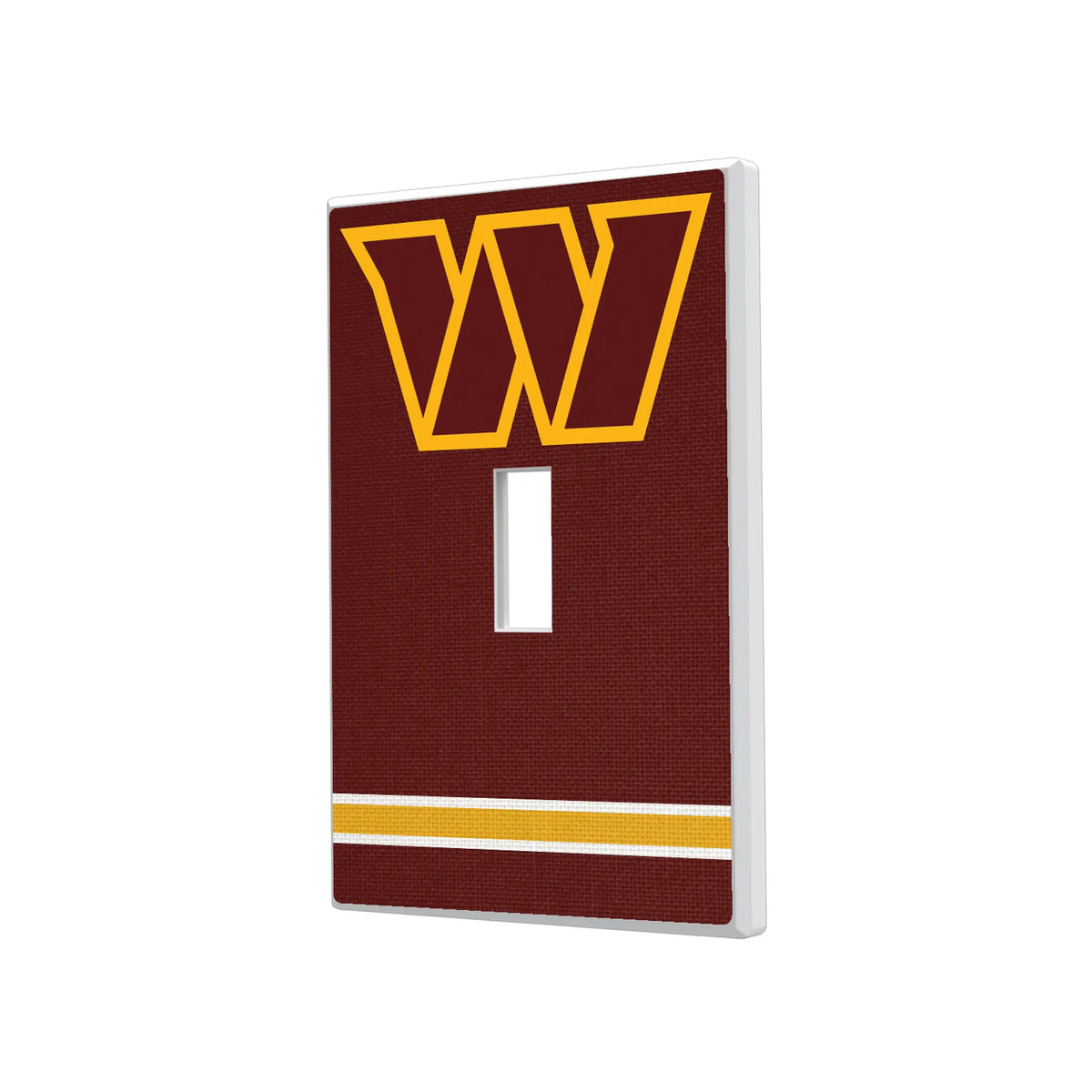 Washington Commanders Stripe Hidden-Screw Light Switch Plate#Style_Single Toggle