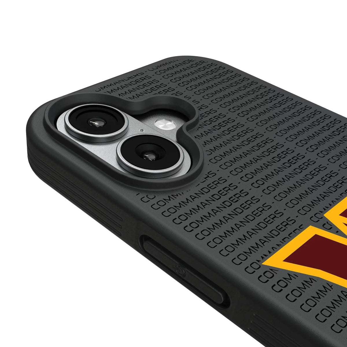 Washington Commanders Text Backdrop iPhone Bump Phone Case for Apple iPhone - Detail#Device_iPhone 17