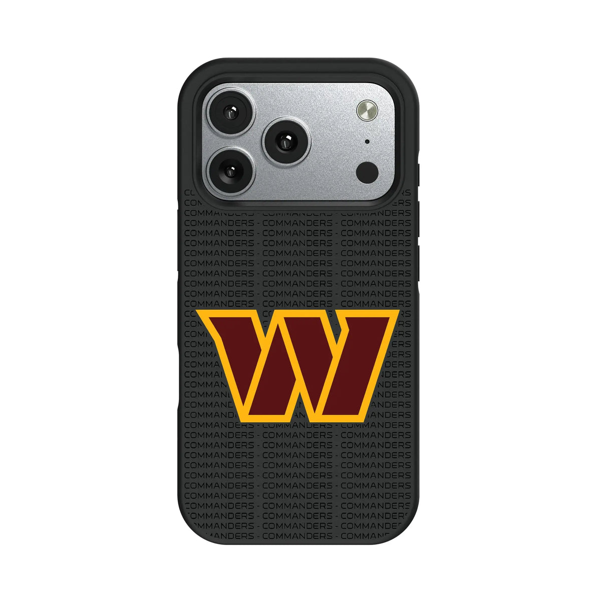 Washington Commanders Text Backdrop iPhone Bump Phone Case for Apple iPhone#Device_iPhone 17 Pro