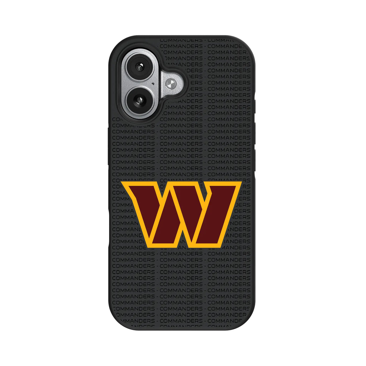 Washington Commanders Text Backdrop iPhone Bump Phone Case for Apple iPhone#Device_iPhone 17