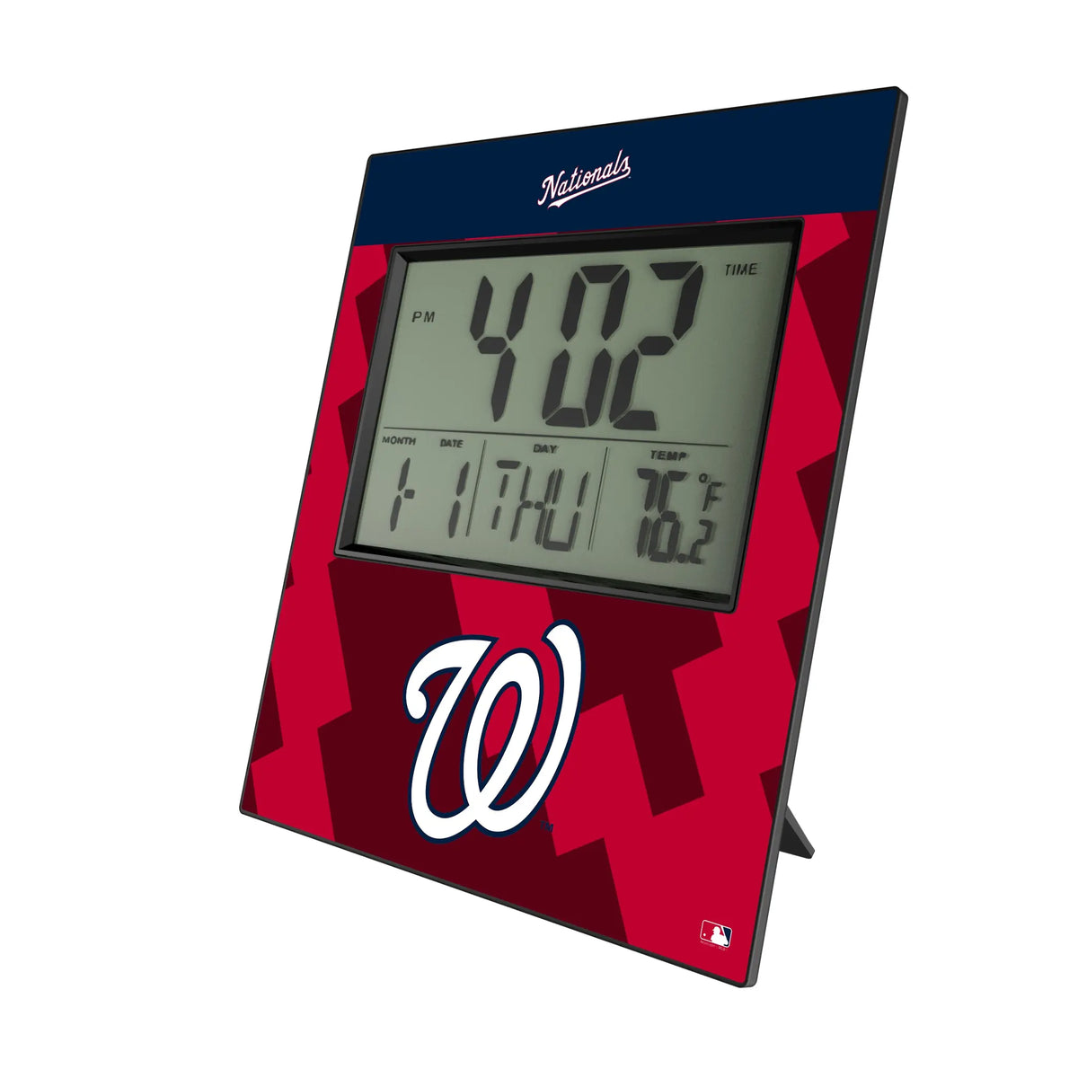 Washington Nationals Color Block Wall Clock
