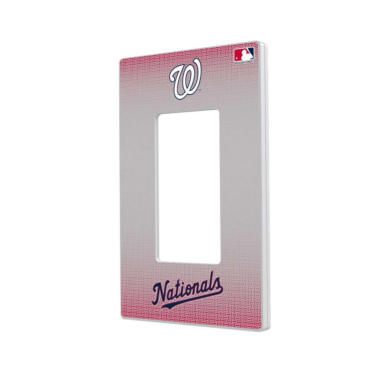 Washington Nationals Linen Hidden-Screw Light Switch Plate#Style_Single Rocker