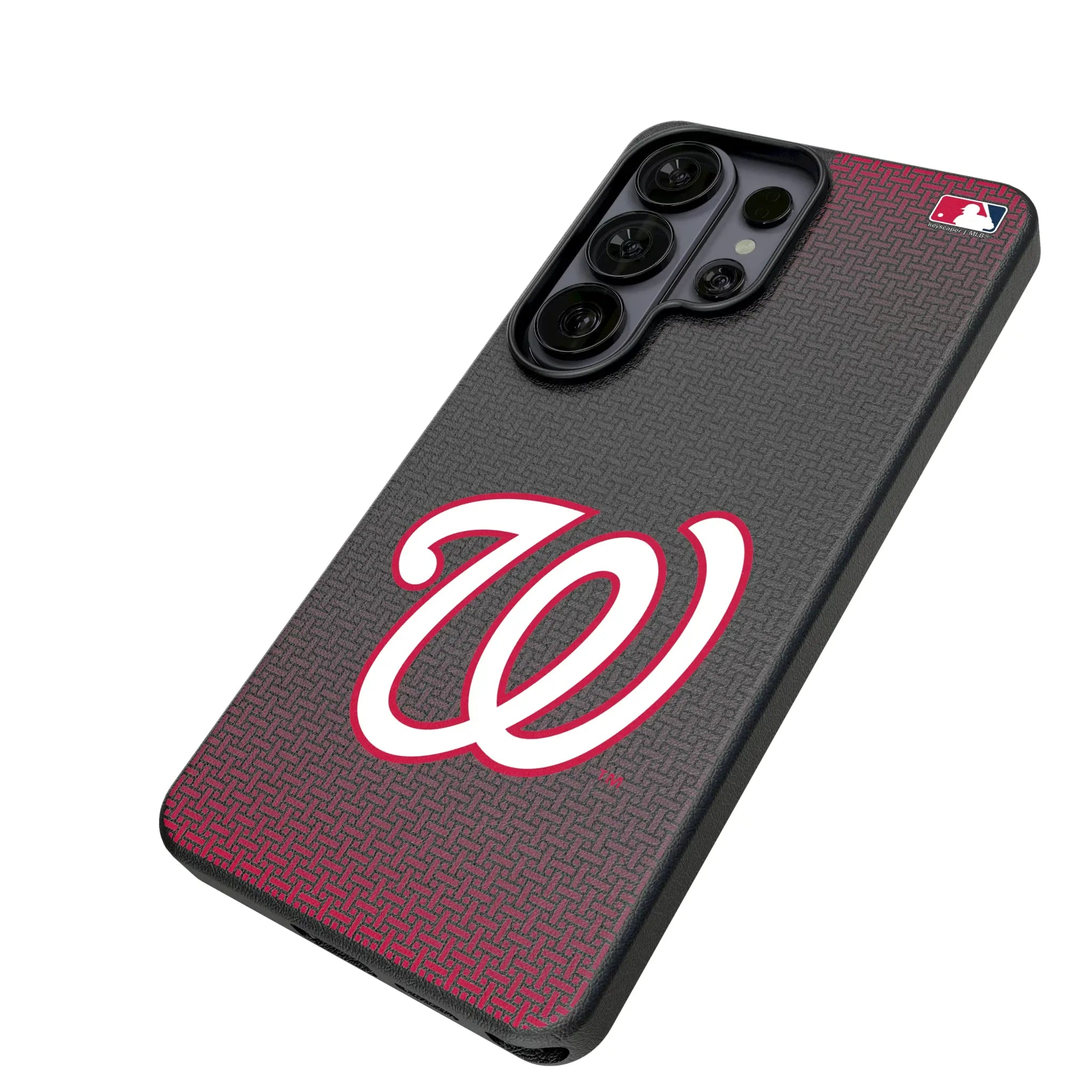 Washington Nationals Linen Galaxy MagSafe Compatible Phone Case for Samsung Galaxy - Isometric View#Device_Galaxy S26 Ultra