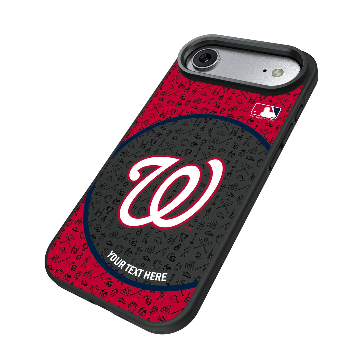 Washington Nationals Personalized Circle iPhone Bump Phone Case for Apple iPhone - Isometric View#Device_iPhone Air