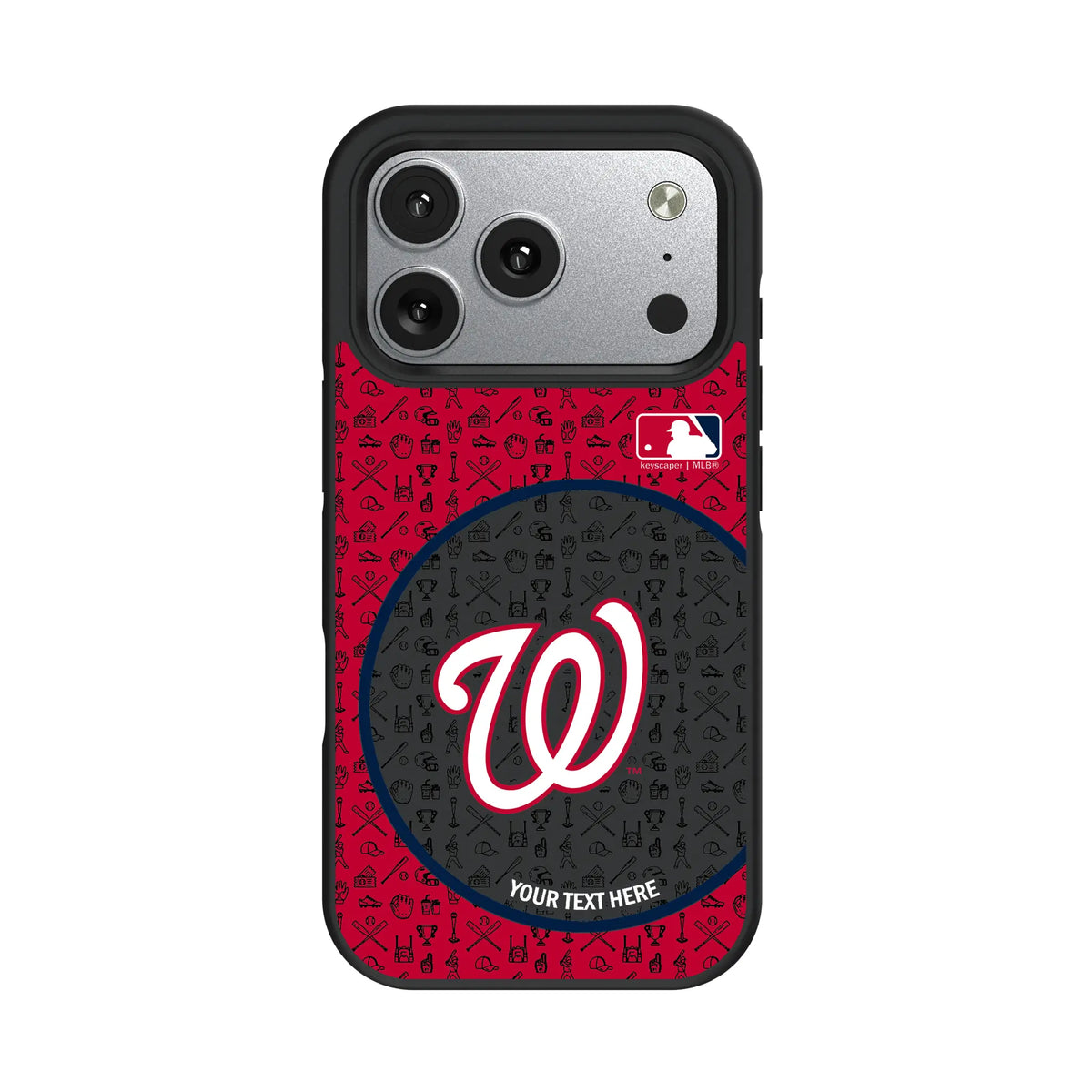 Washington Nationals Personalized Circle iPhone Bump Phone Case for Apple iPhone#Device_iPhone 17 Pro