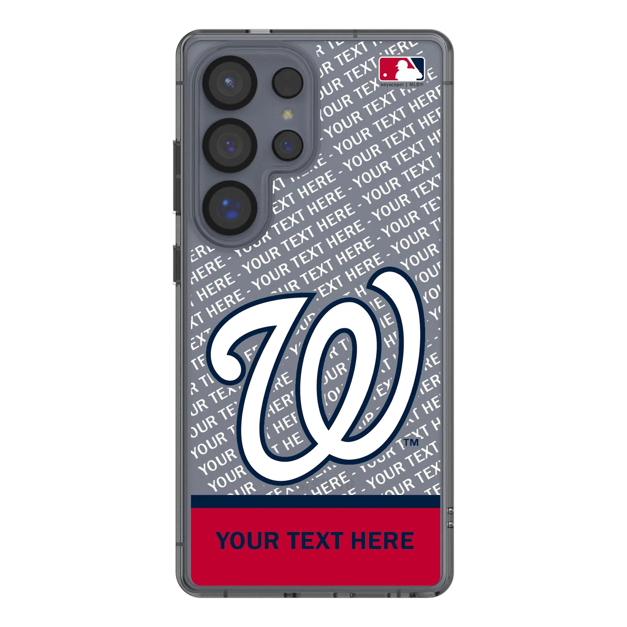 Washington Nationals Personalized EndZone Plus Galaxy Clear Phone Case for Samsung Galaxy#Device_Galaxy S25 Ultra