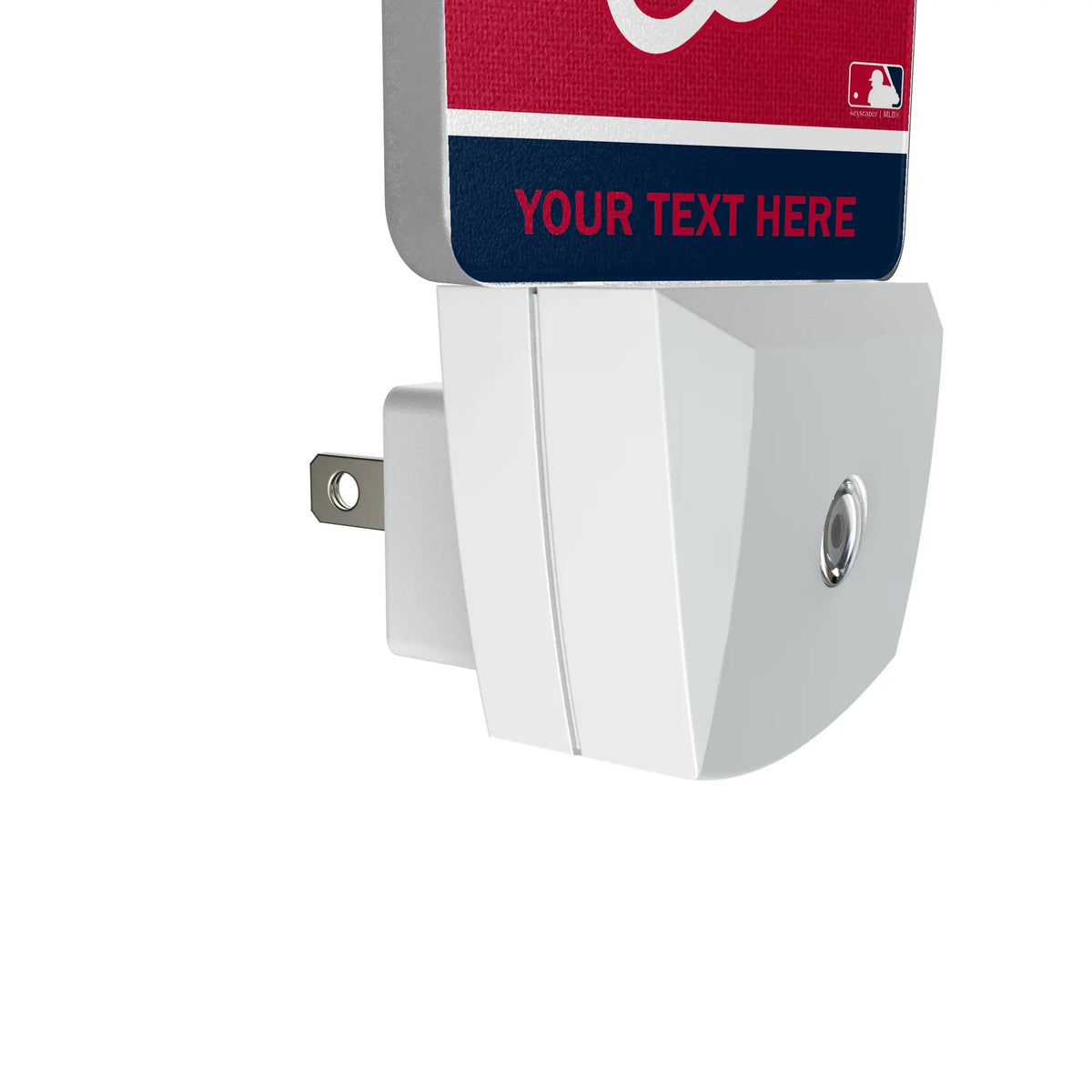 Washington Nationals Personalized Endzone Solid Night Light 2-Pack - Detail