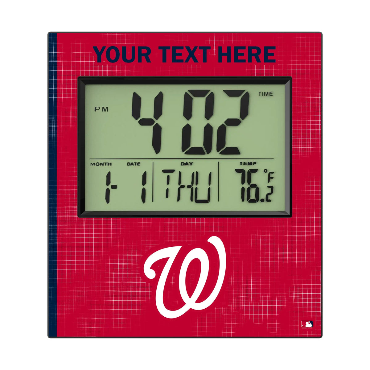 Washington Nationals Personalized Hatch Wall Clock