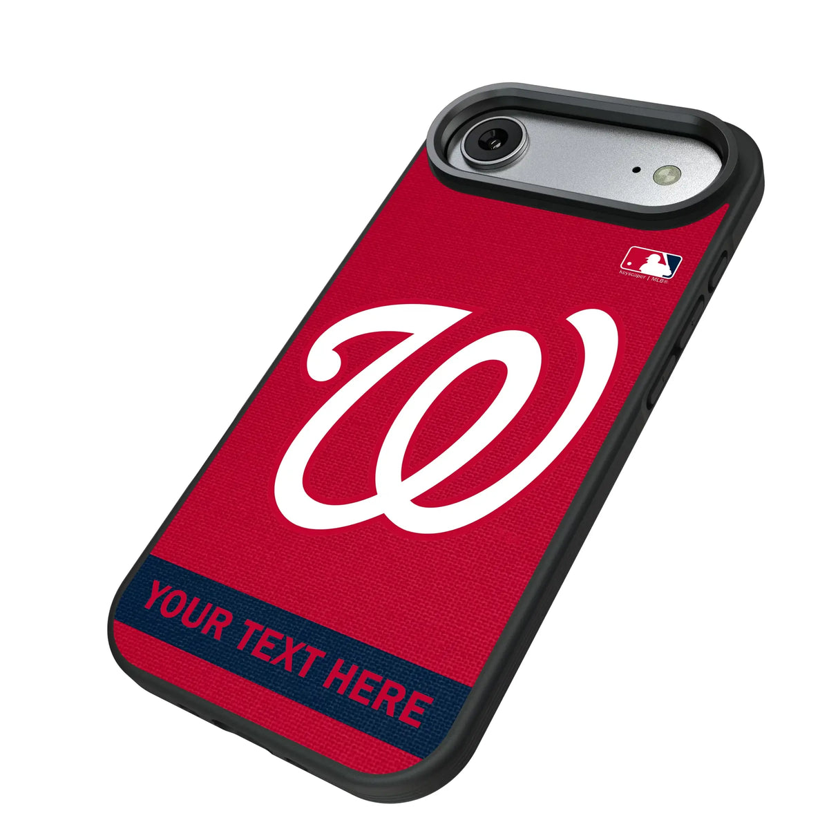 Washington Nationals Personalized Stripe iPhone Bump Phone Case for Apple iPhone - Isometric View#Device_iPhone Air