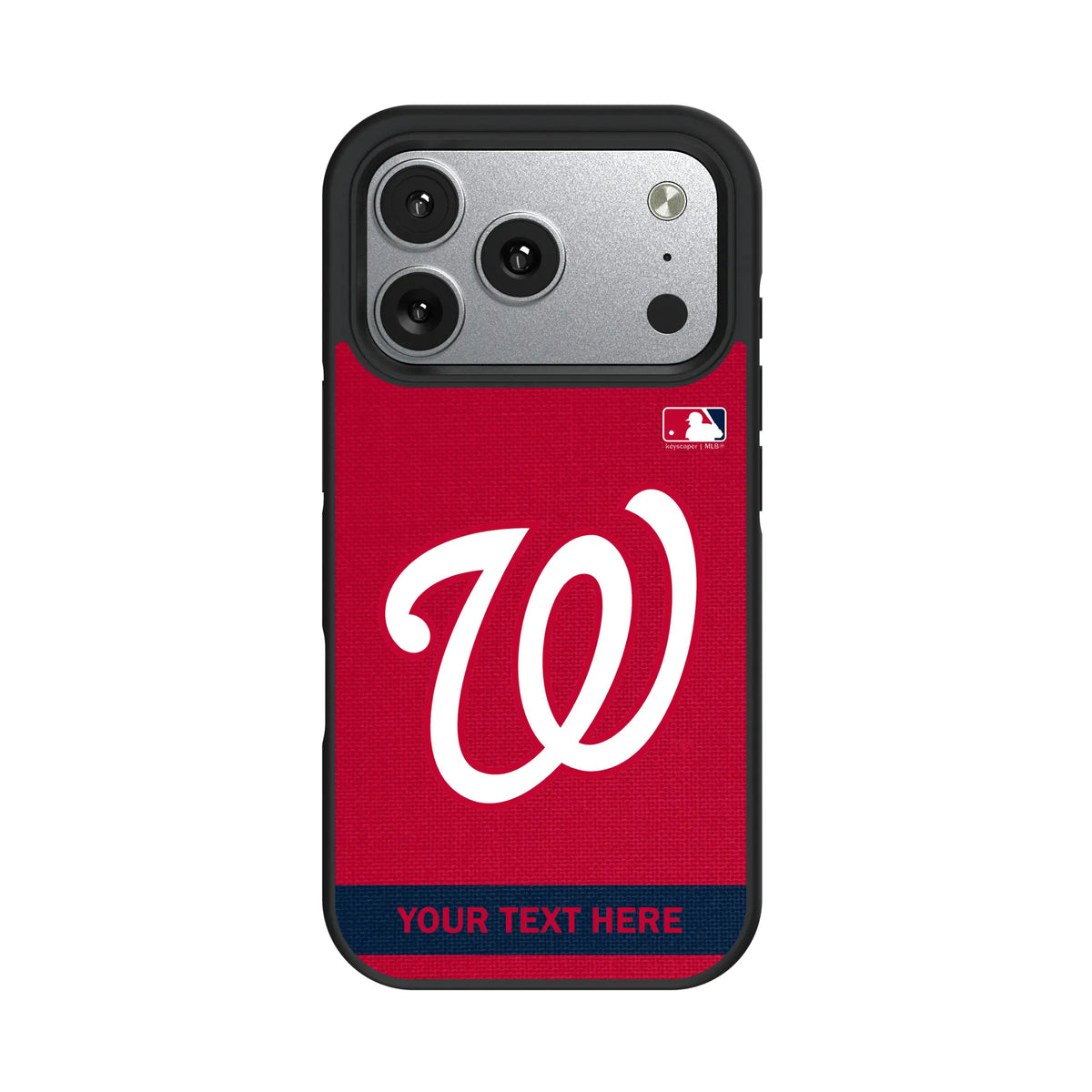 Washington Nationals Personalized Stripe iPhone Bump Phone Case for Apple iPhone#Device_iPhone 17 Pro