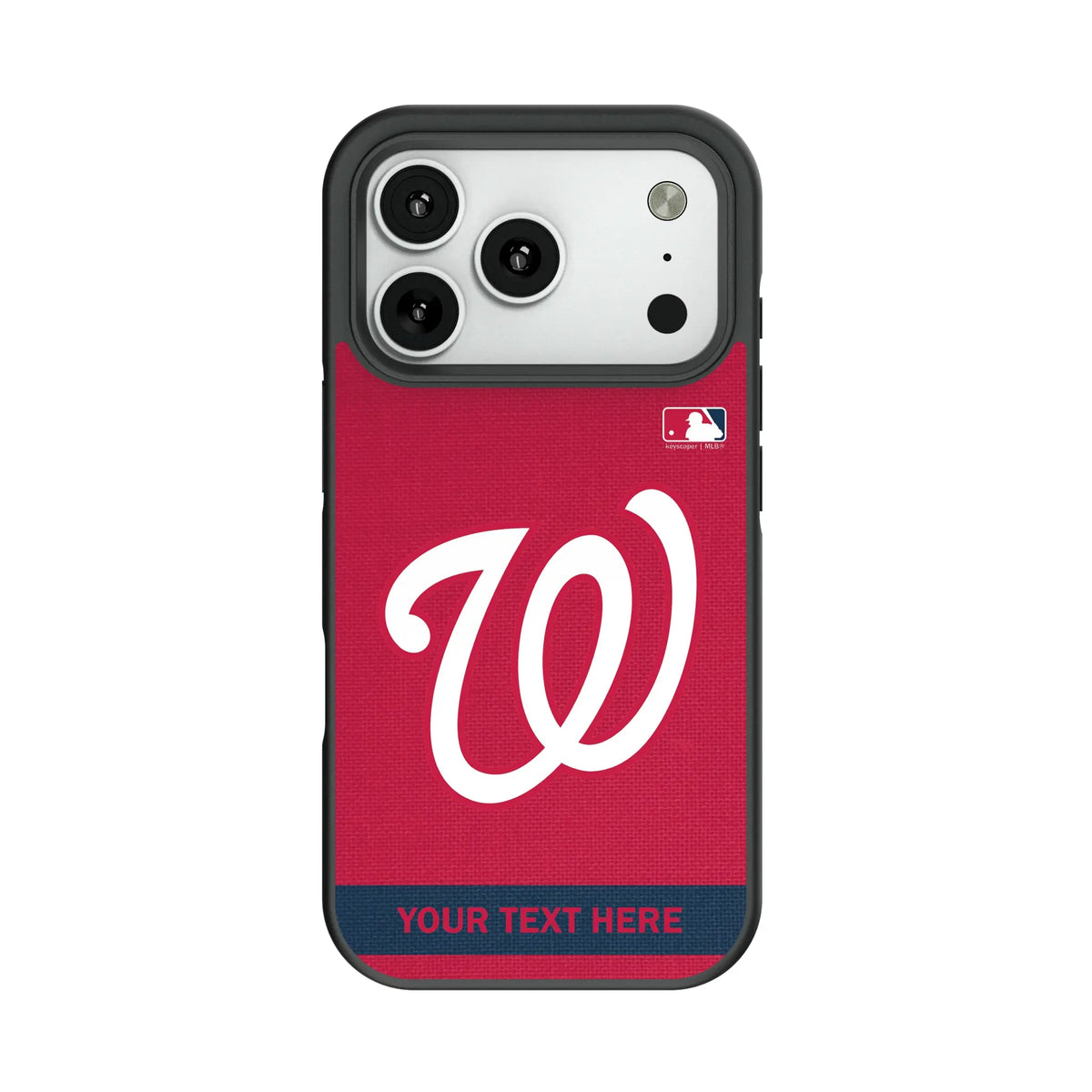 Washington Nationals Personalized Stripe Bump Phone Case for Apple iPhone