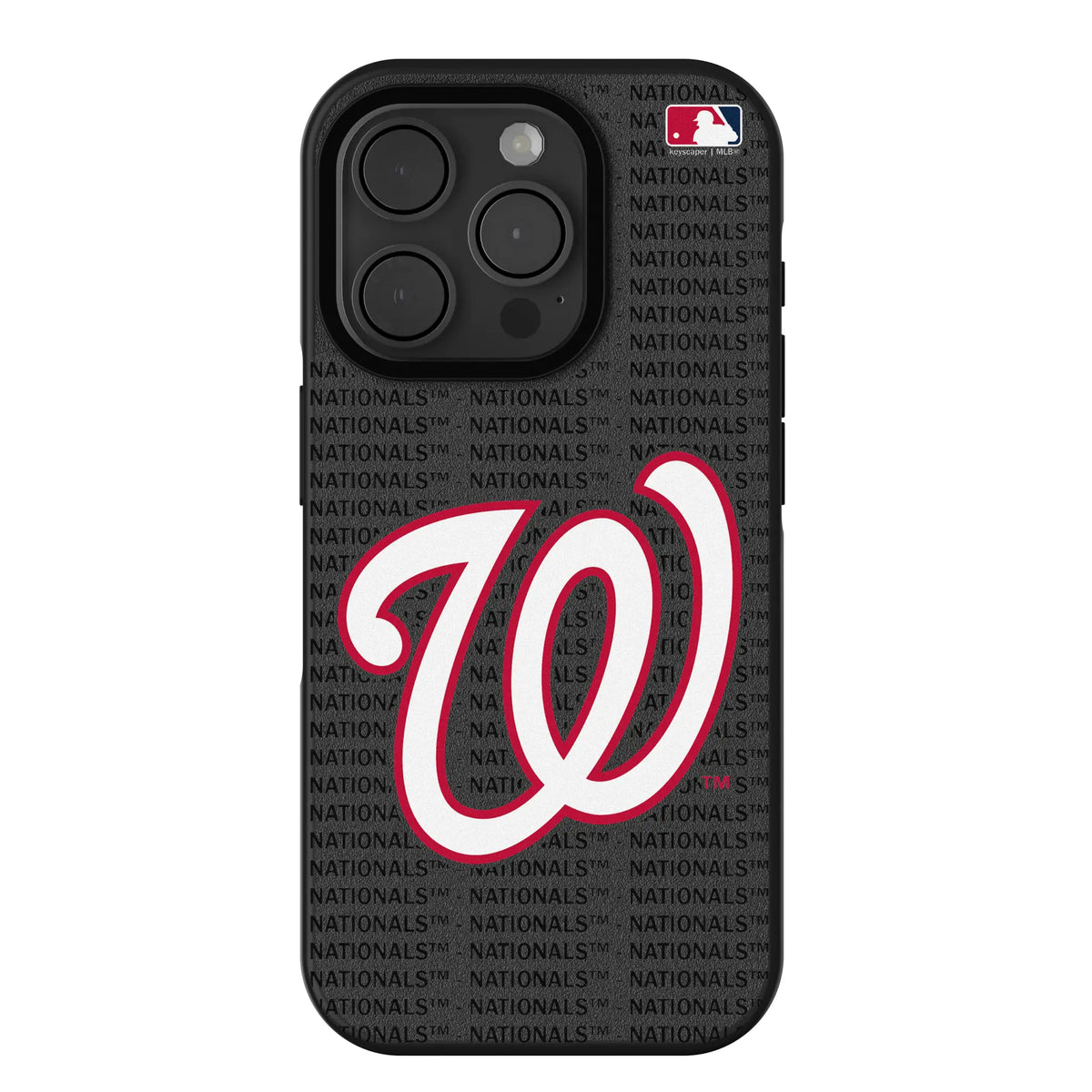 Washington Nationals Text Backdrop iPhone Bump Phone Case for Apple iPhone