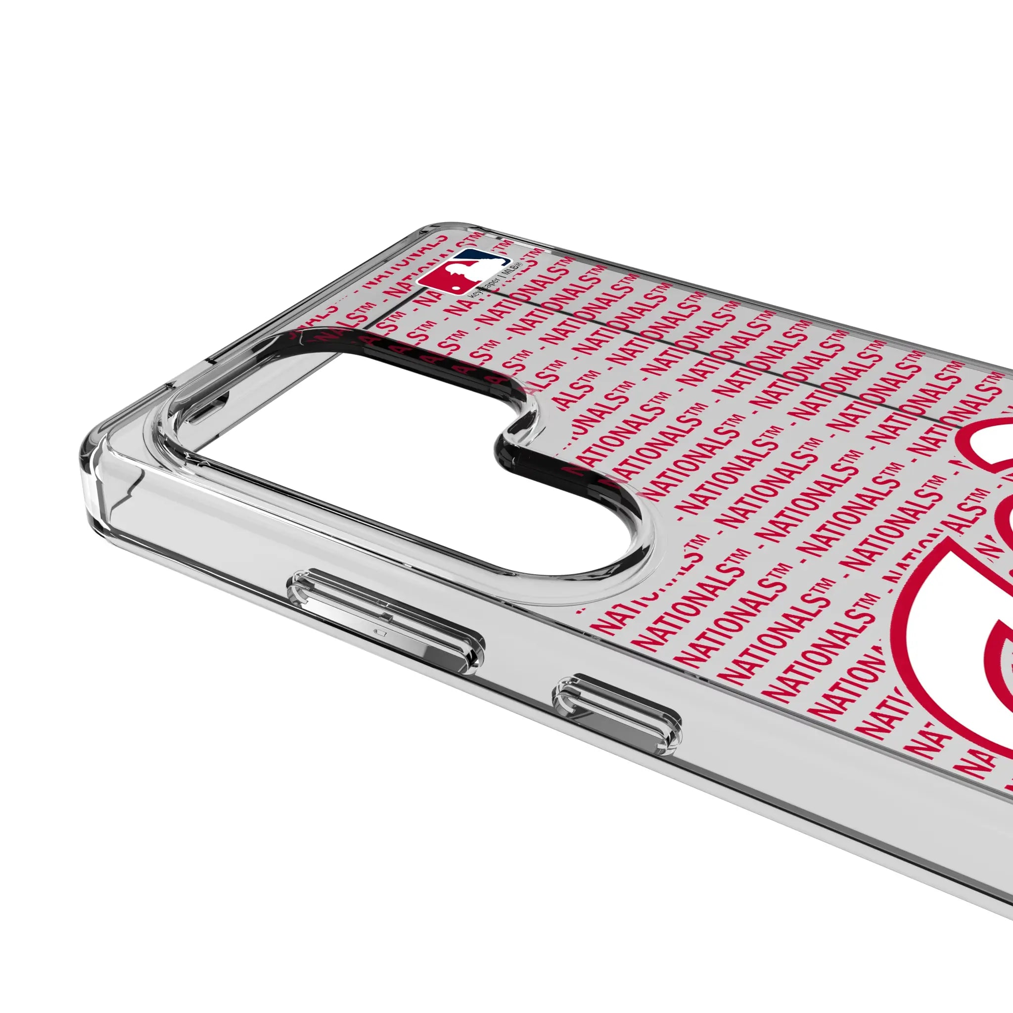 Washington Nationals Text Backdrop Galaxy Clear Phone Case for Samsung Galaxy - Detail#Device_Galaxy S25 Ultra