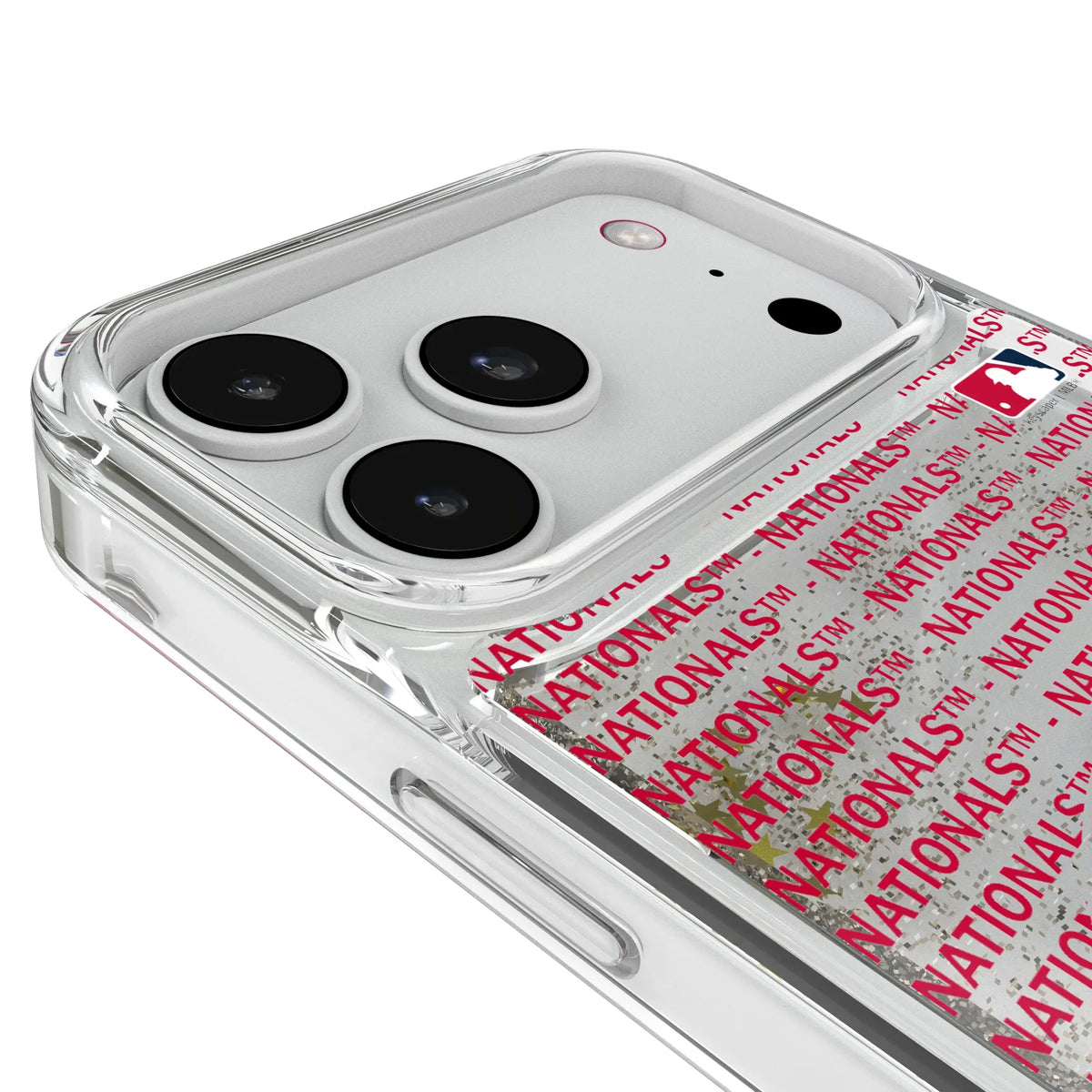 Washington Nationals Text Backdrop iPhone Glitter Phone Case for Apple iPhone - Detail#Device_iPhone 18 Pro Max