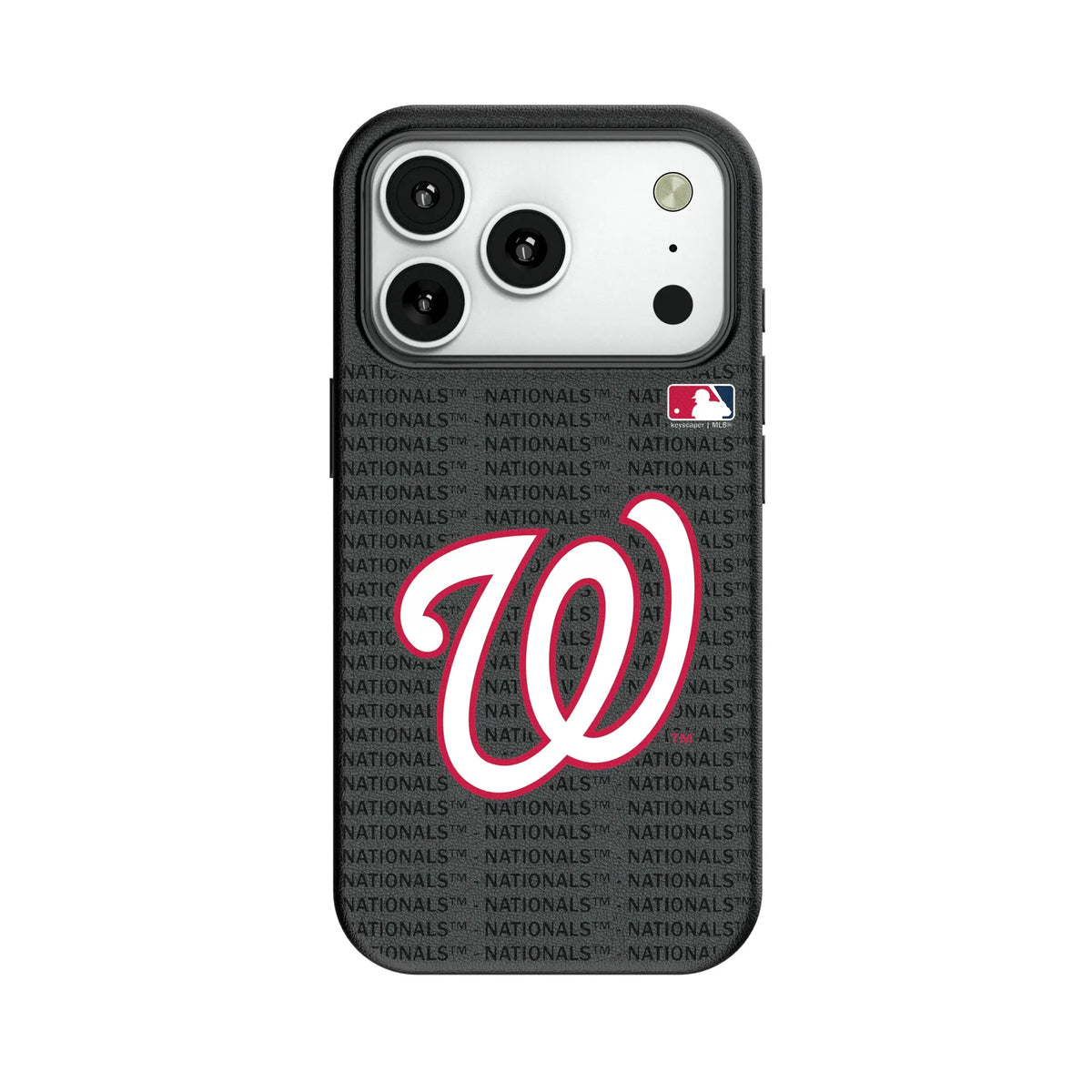 Washington Nationals Text Backdrop MagSafe Compatible Phone Case for Apple iPhone