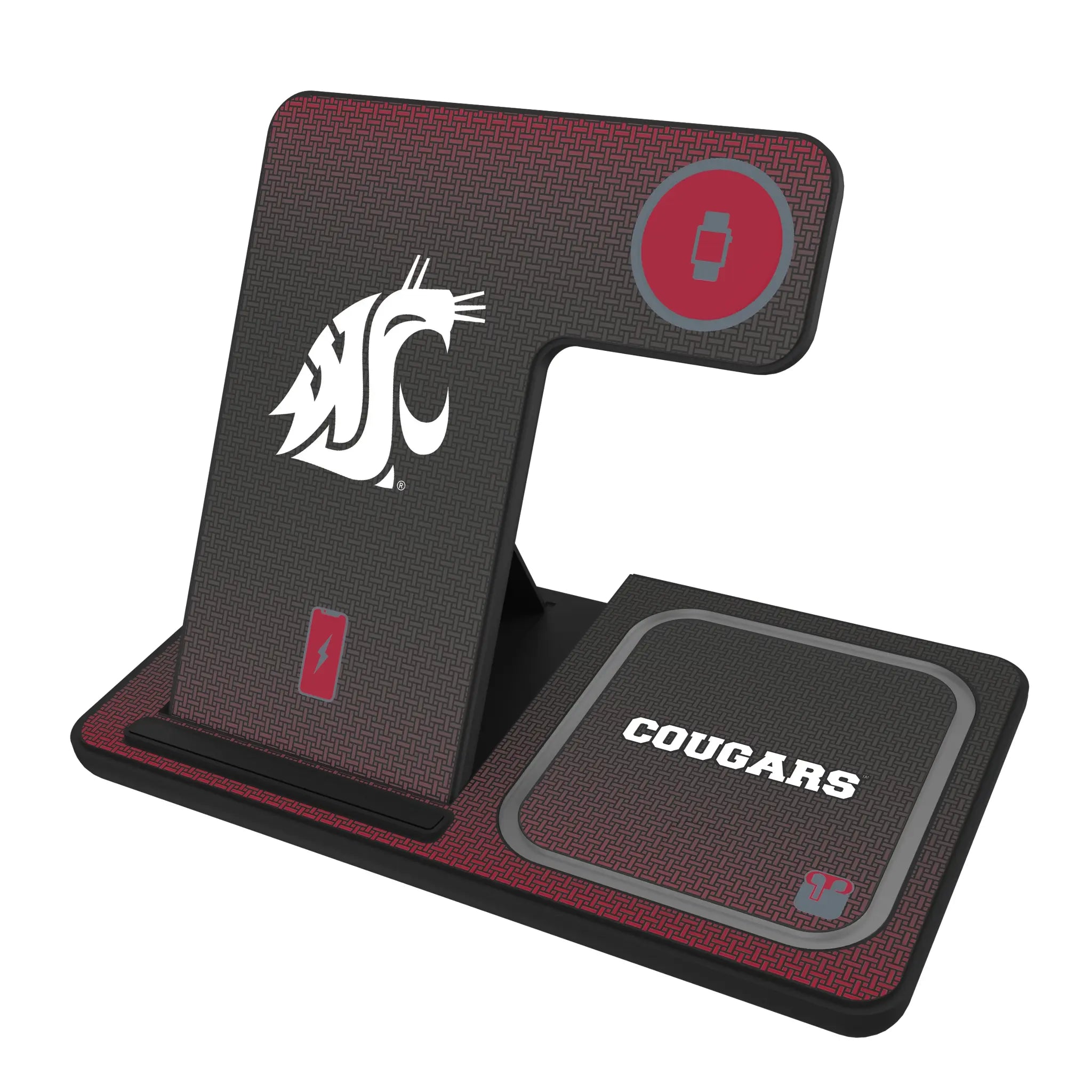 Washington State University Cougars Linen 3 in 1 Charging Station