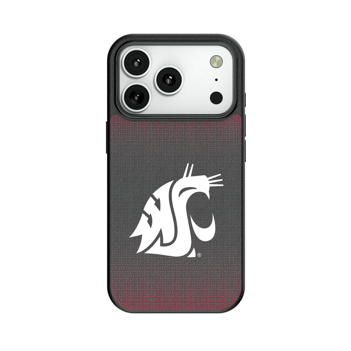 Washington State University Cougars Linen MagSafe Compatible Phone Case for Apple iPhone