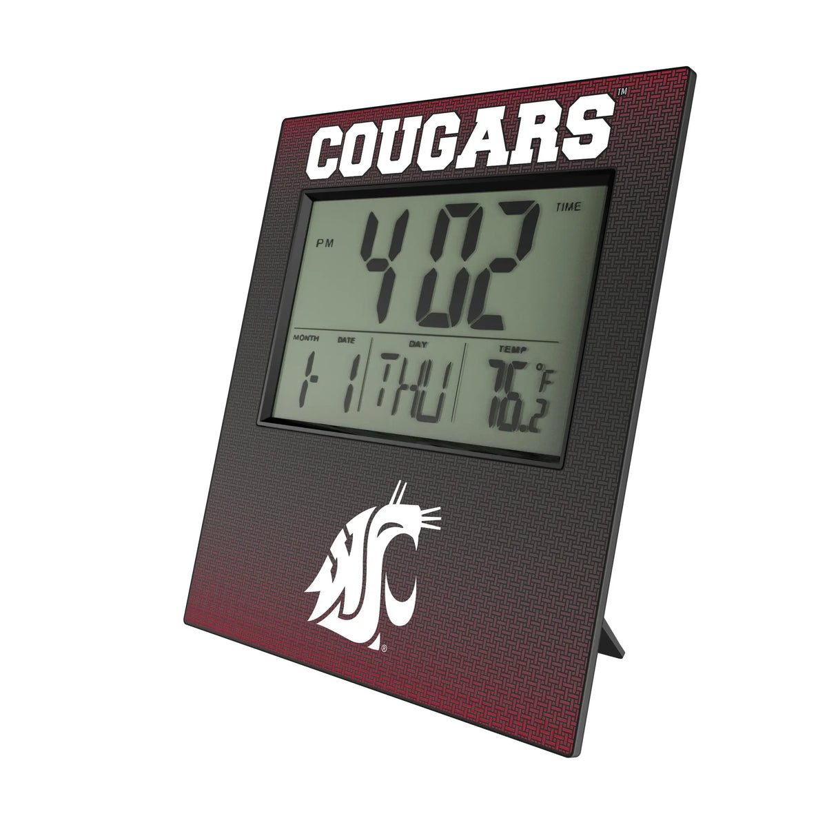 Washington State University Cougars Linen Wall Clock