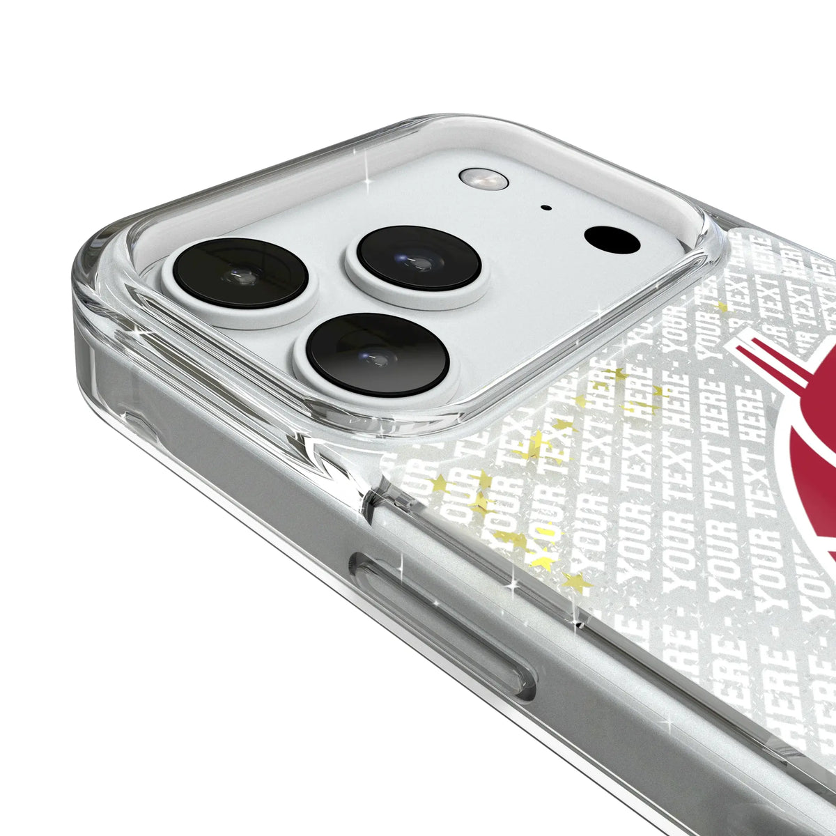 Washington State University Cougars Personalized EndZone Plus iPhone Glitter Phone Case for Apple iPhone - Detail#Device_iPhone 18 Pro