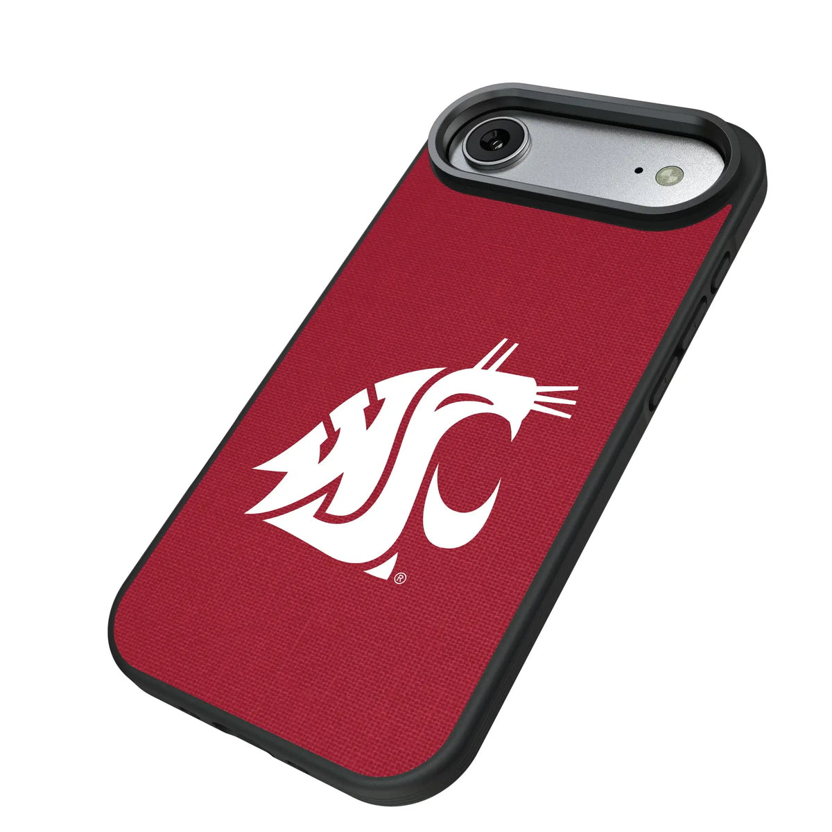 Washington State University Cougars Solid iPhone Bump Phone Case for Apple iPhone - Isometric View#Device_iPhone Air