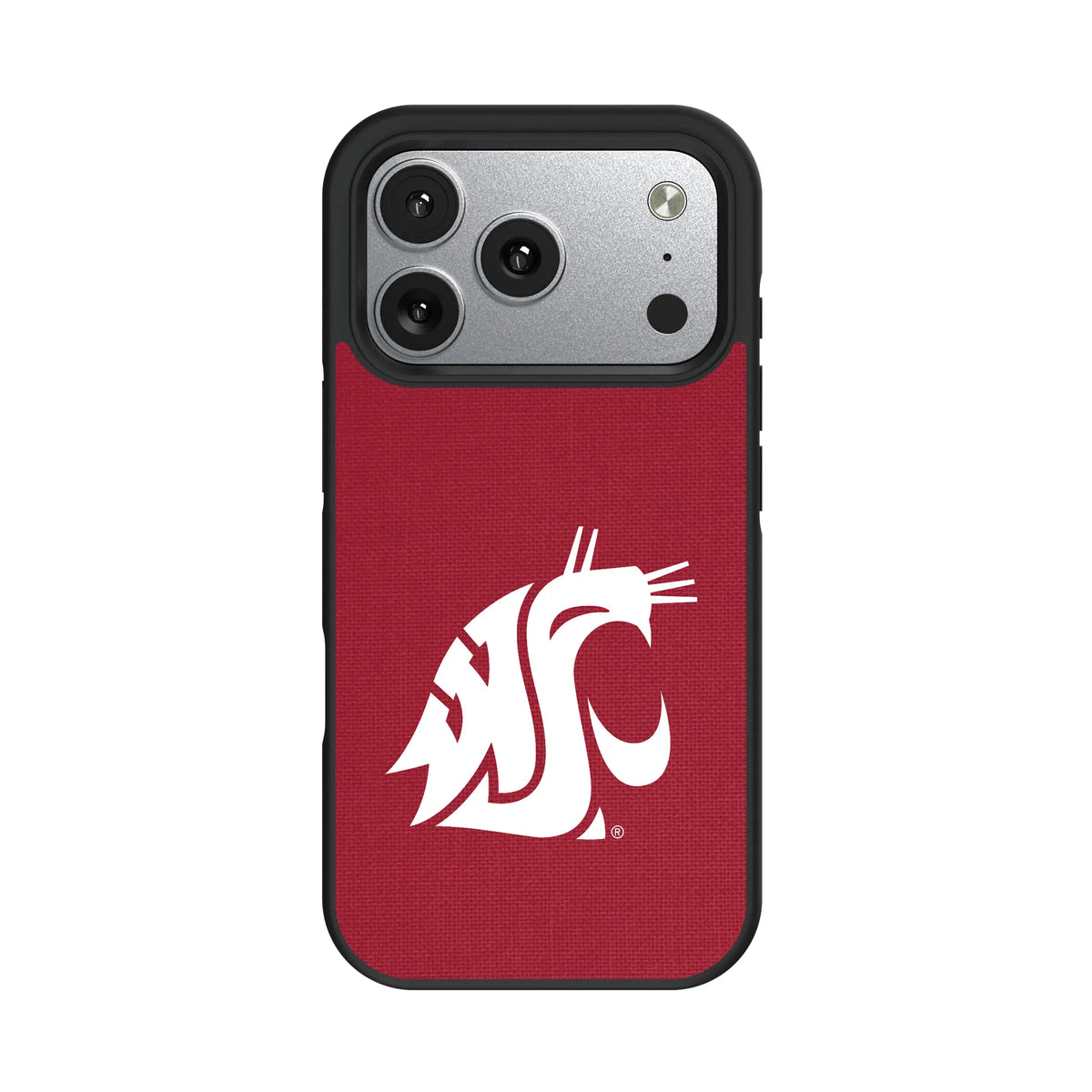Washington State University Cougars Solid iPhone Bump Phone Case for Apple iPhone#Device_iPhone 17 Pro