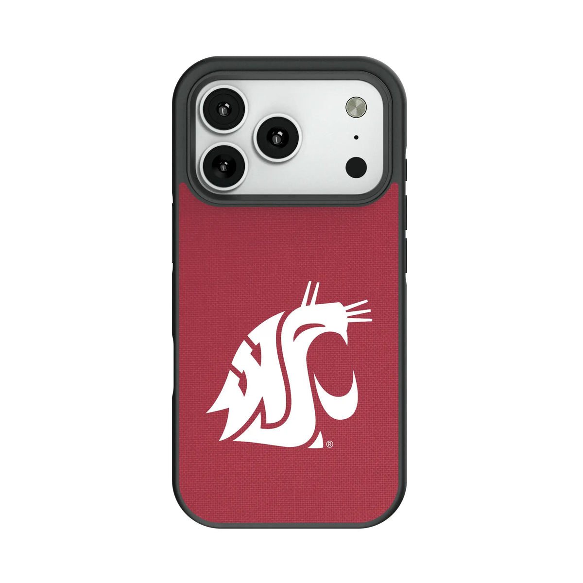 Washington State University Cougars Solid Bump Phone Case for Apple iPhone