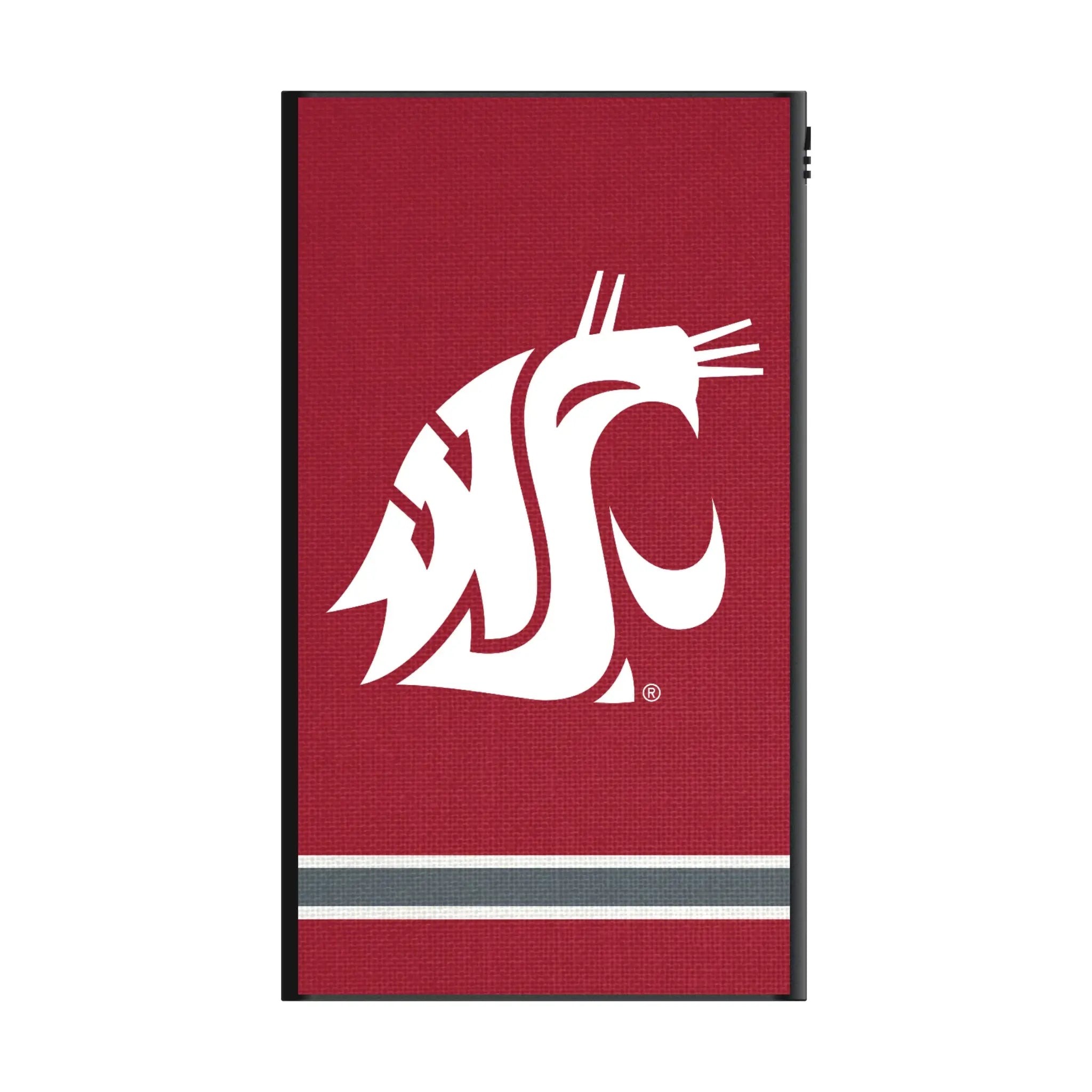 Washington State University Cougars Stripe 5000mAh Flat Power Bank