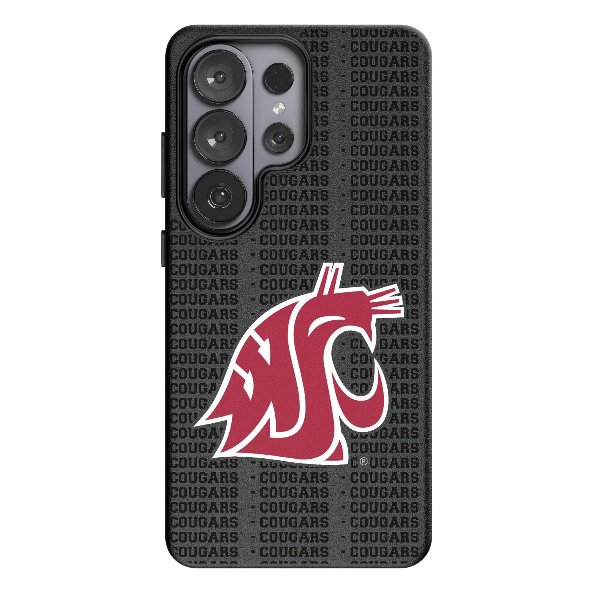 Washington State University Cougars Text Backdrop Galaxy MagSafe Compatible Phone Case for Samsung Galaxy#Device_Galaxy S26 Ultra