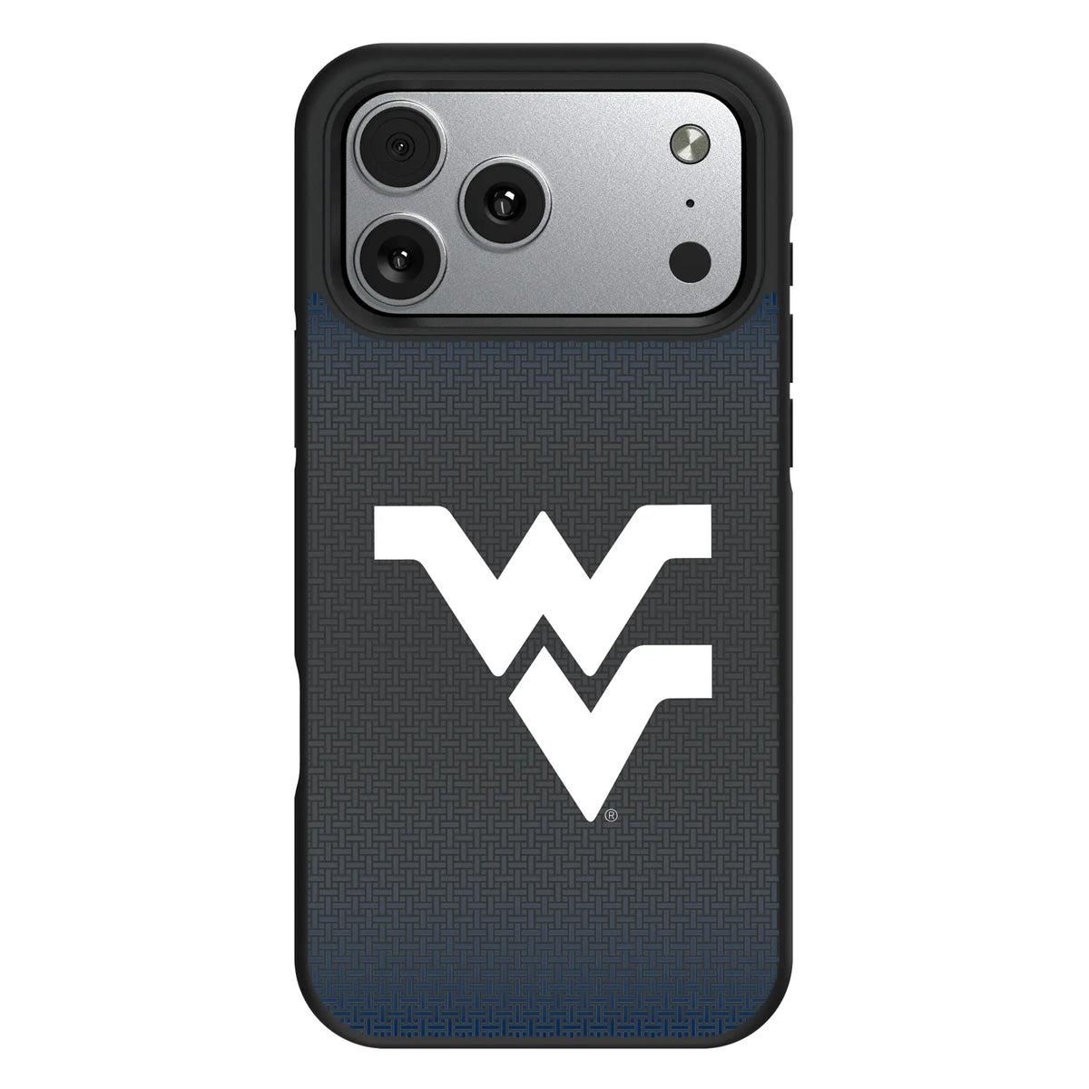 West Virginia University Mountaineers Linen iPhone Bump Phone Case for Apple iPhone#Device_iPhone 17 Pro Max