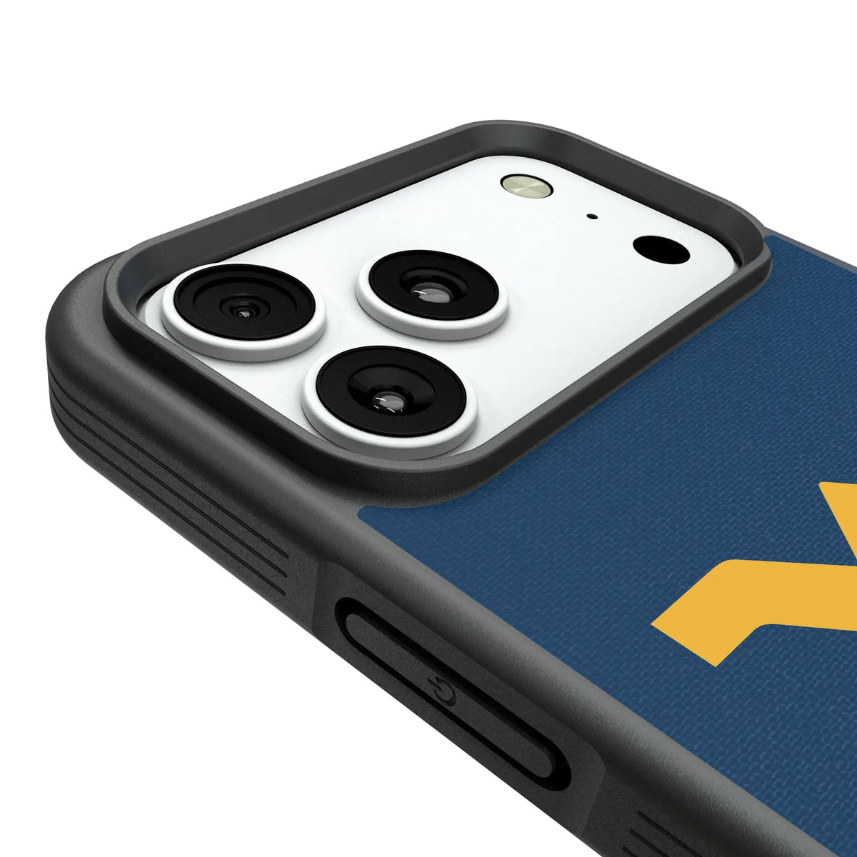 West Virginia University Mountaineers Solid iPhone Bump Phone Case for Apple iPhone - Detail#Device_iPhone 18 Pro Max