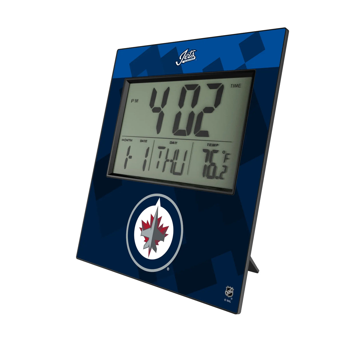 Winnipeg Jets Color Block Wall Clock