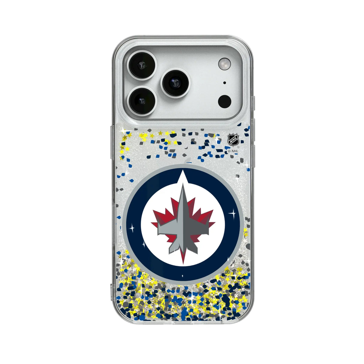 Winnipeg Jets Confetti Glitter Phone Case for Apple iPhone