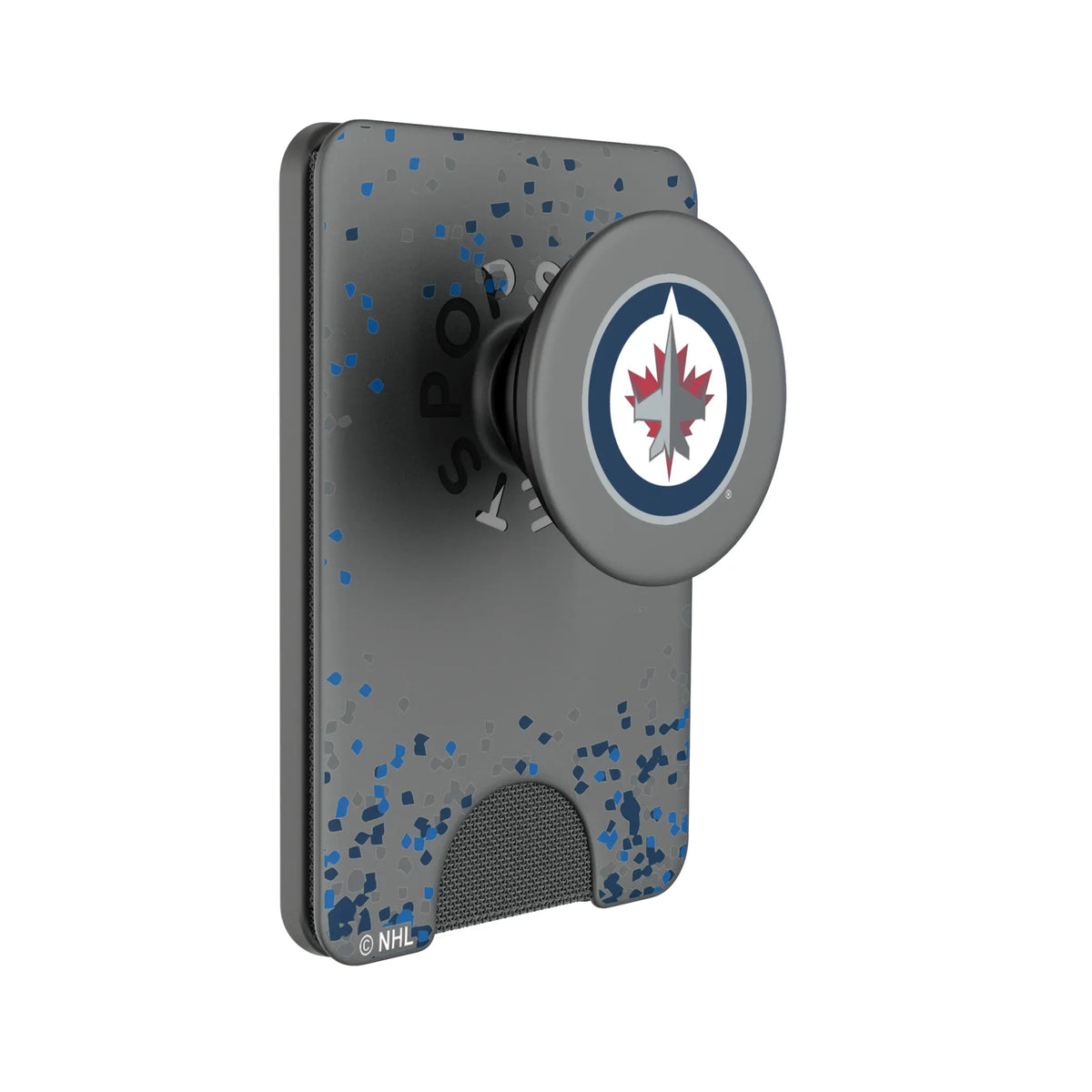 Winnipeg Jets Confetti Popsockets Wallet Magnetic