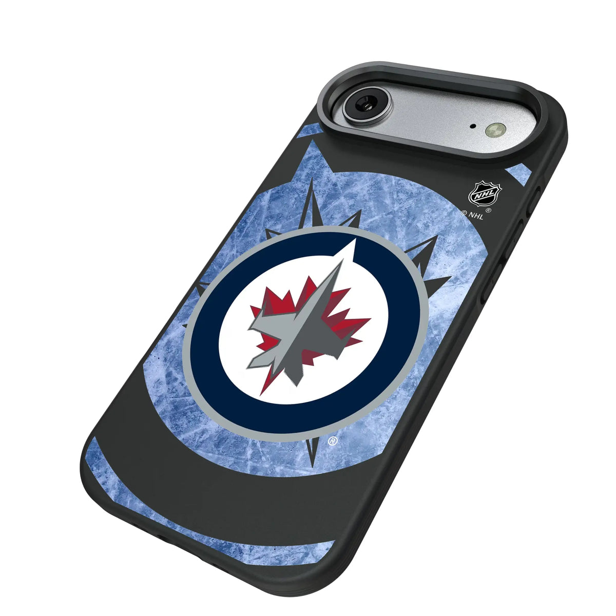 Winnipeg Jets Ice Tilt iPhone Bump Phone Case for Apple iPhone - Isometric View#Device_iPhone Air